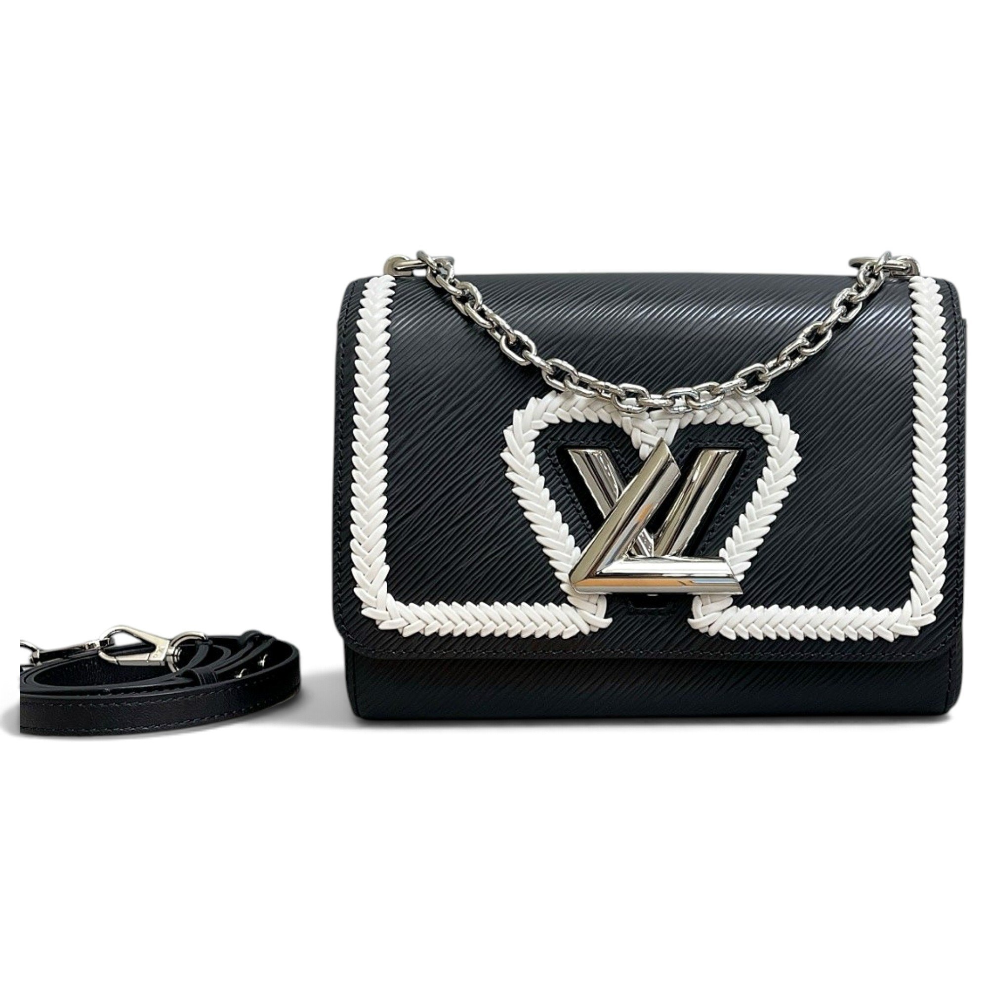 Twist leather handbag