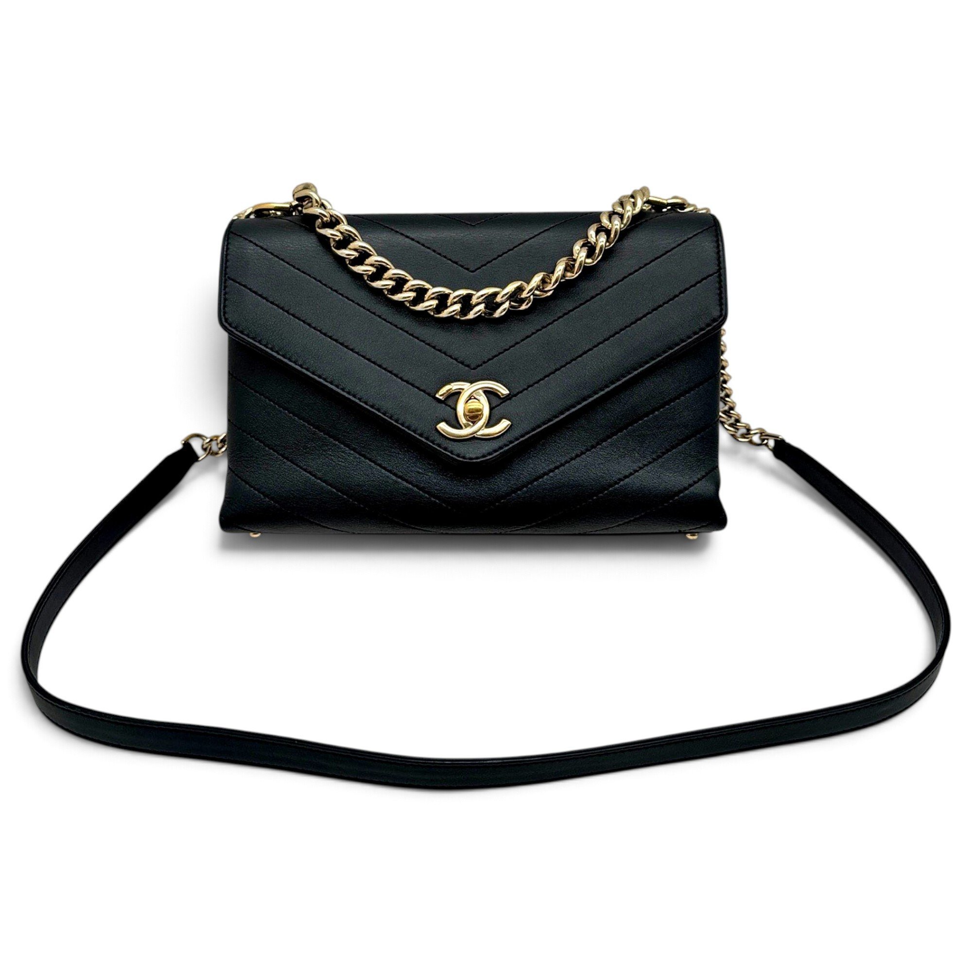 Coco Luxe leather handbag