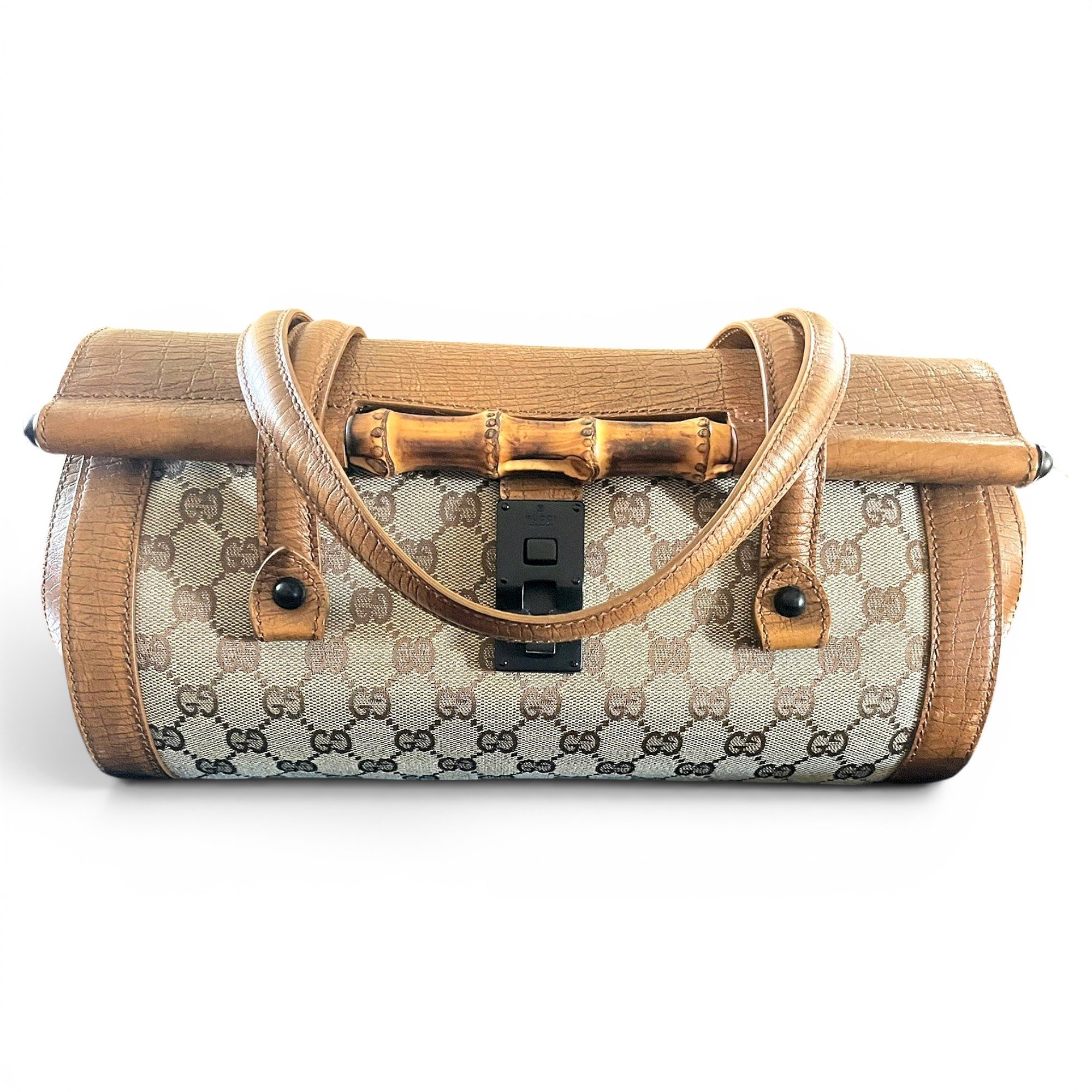 Bamboo Bullet leather handbag