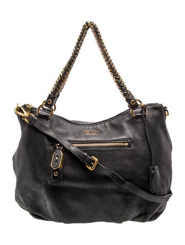 Vitello Daino Leather Shoulder Bag