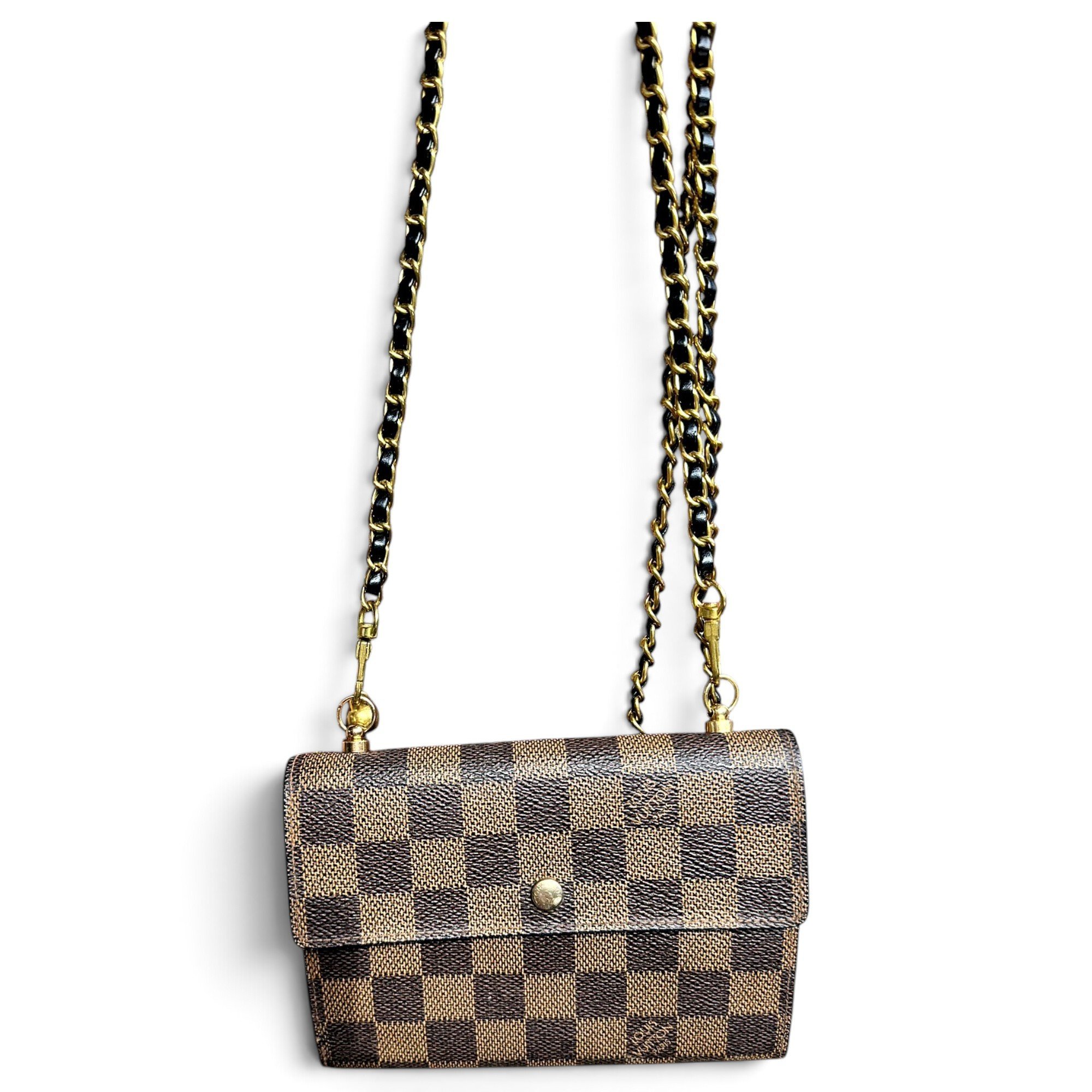 Leather clutch bag