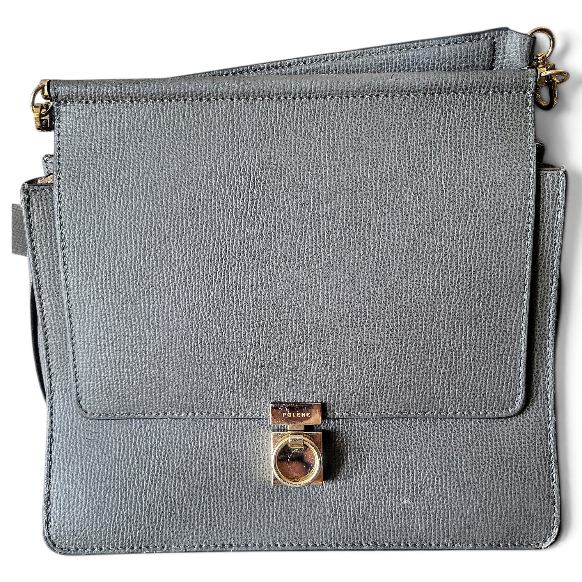 Numéro Sept leather crossbody bag