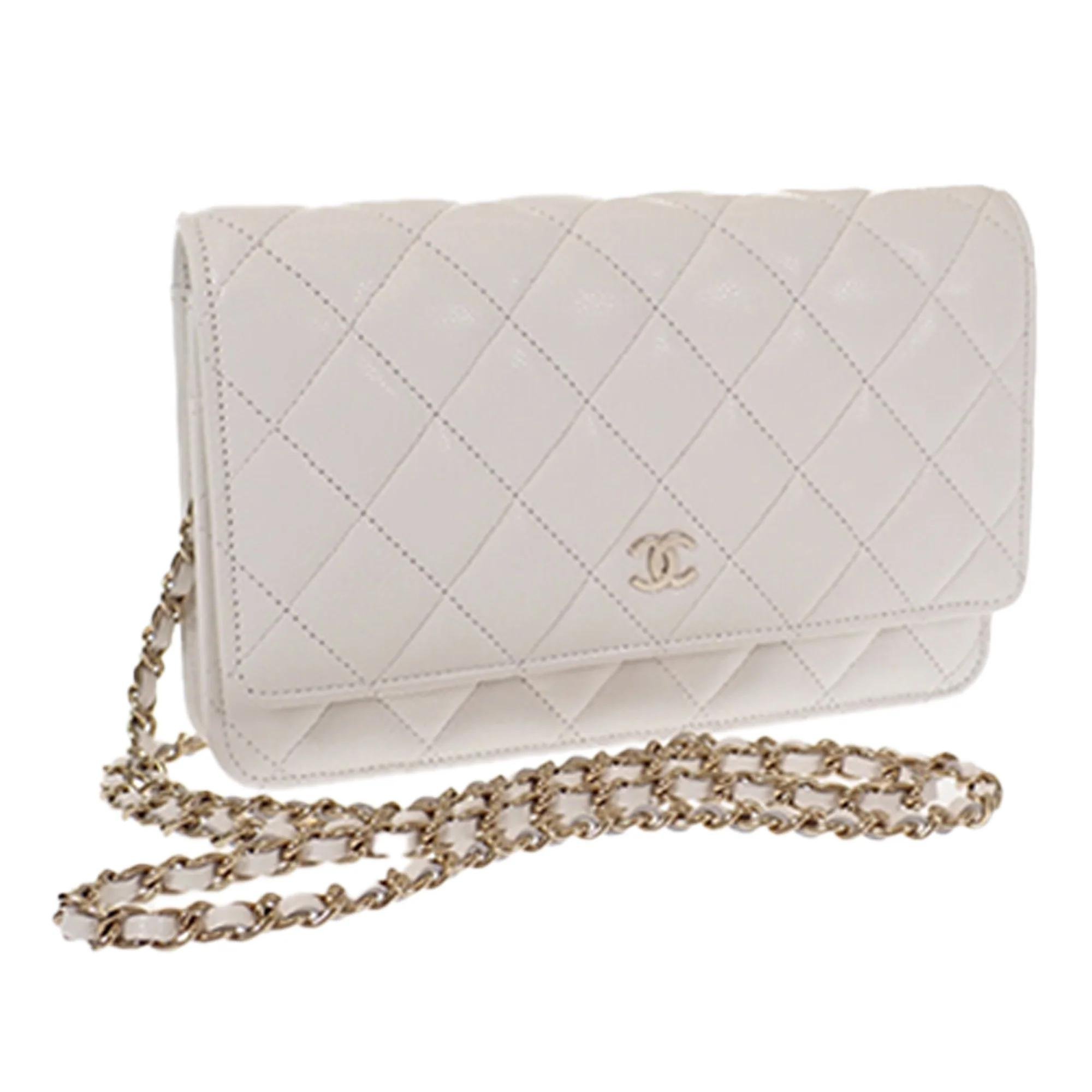 Wallet On Chain leather crossbody bag