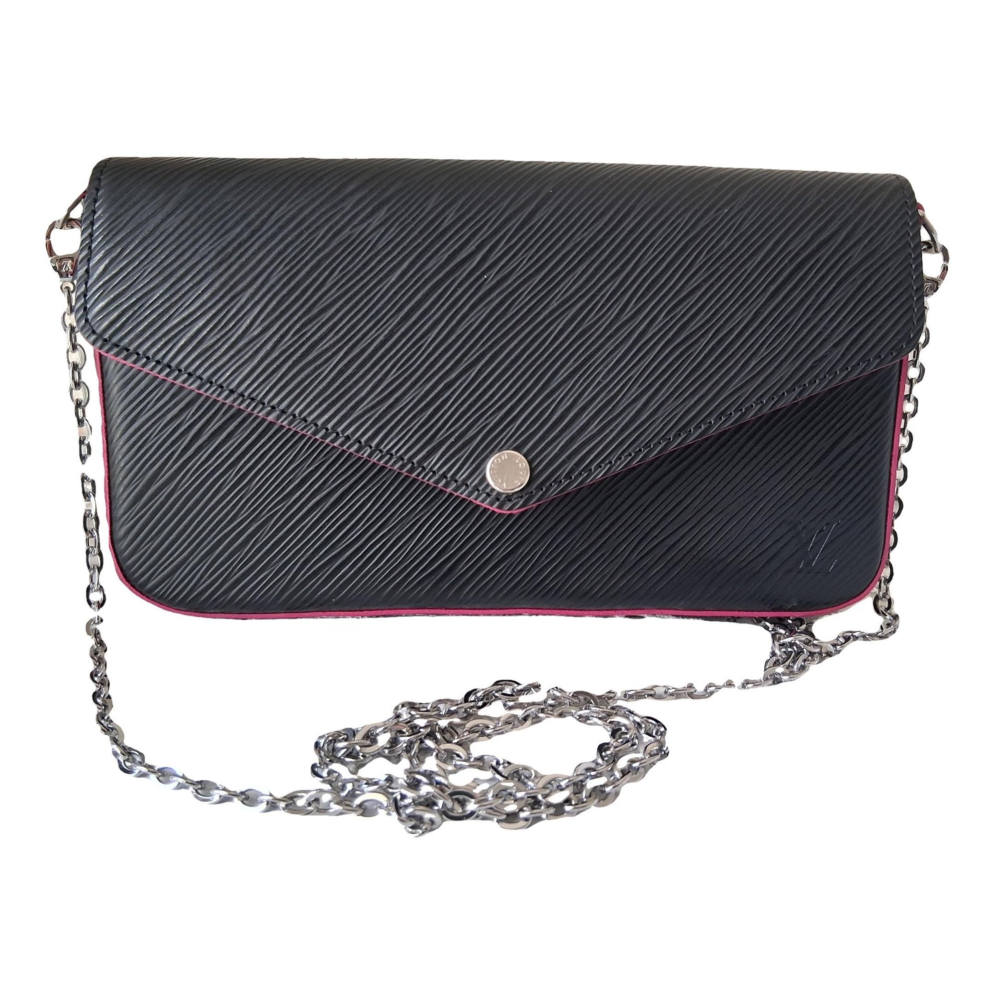 Leather clutch bag