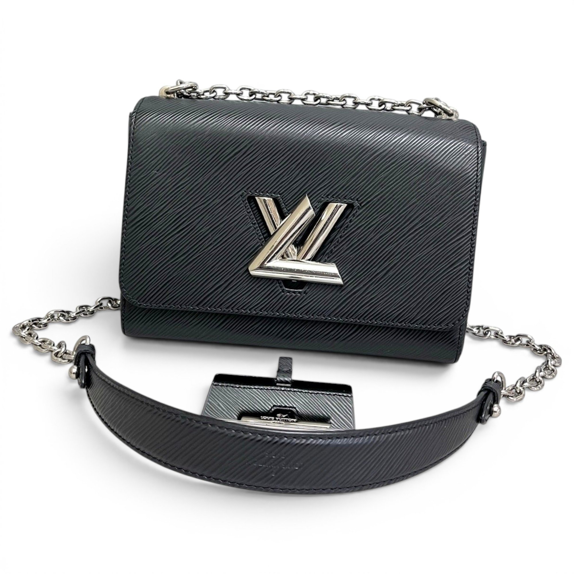 Twist leather handbag