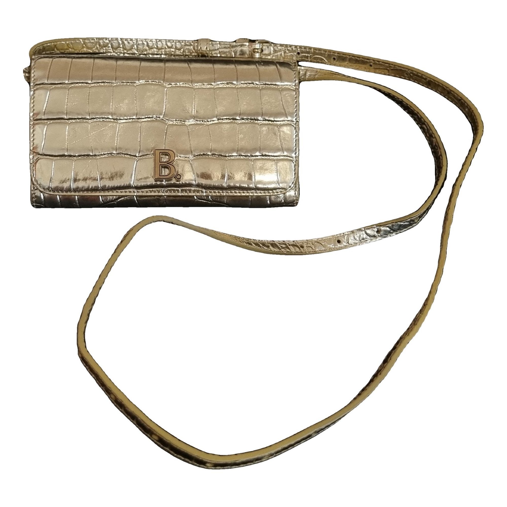 Leather clutch bag