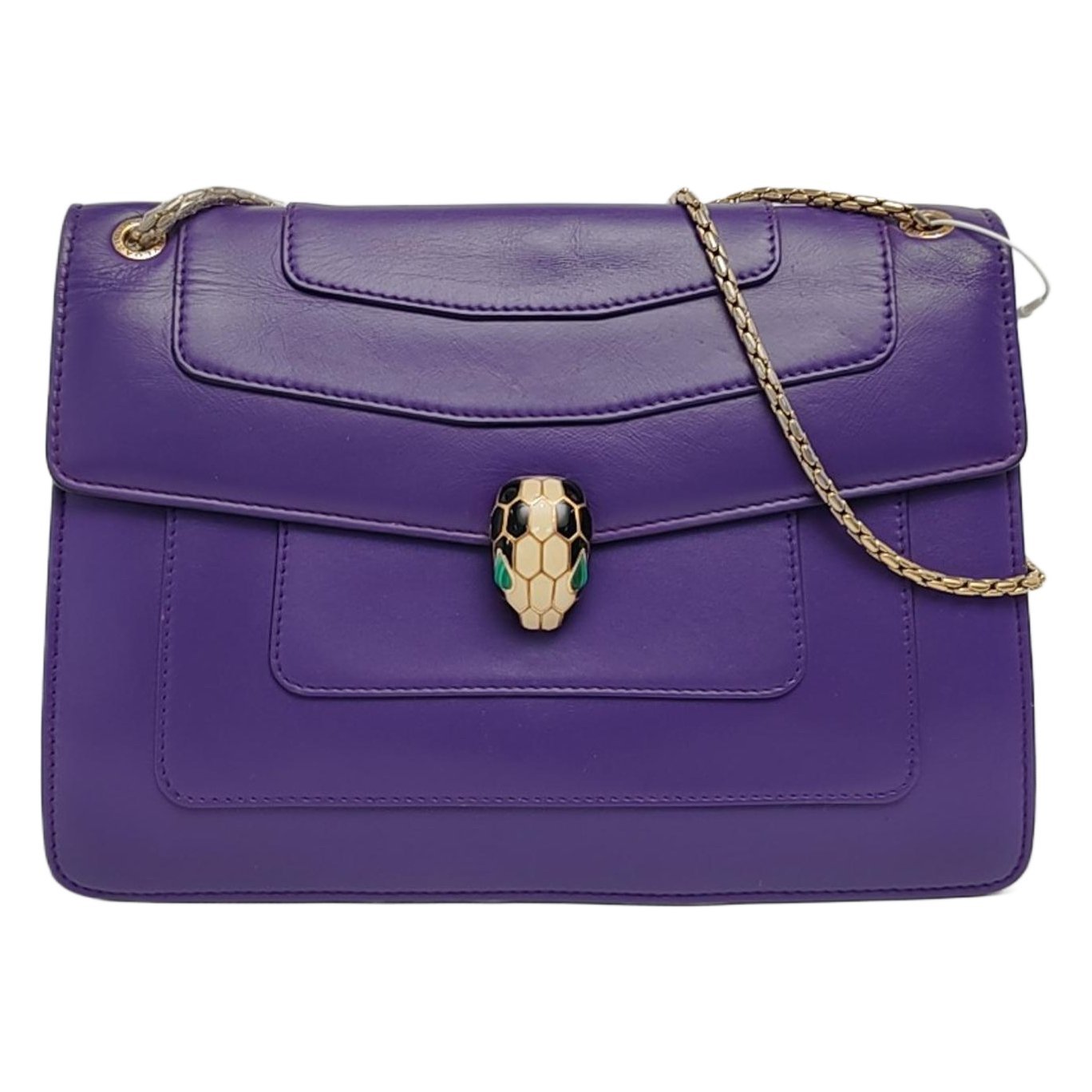 Serpenti leather handbag