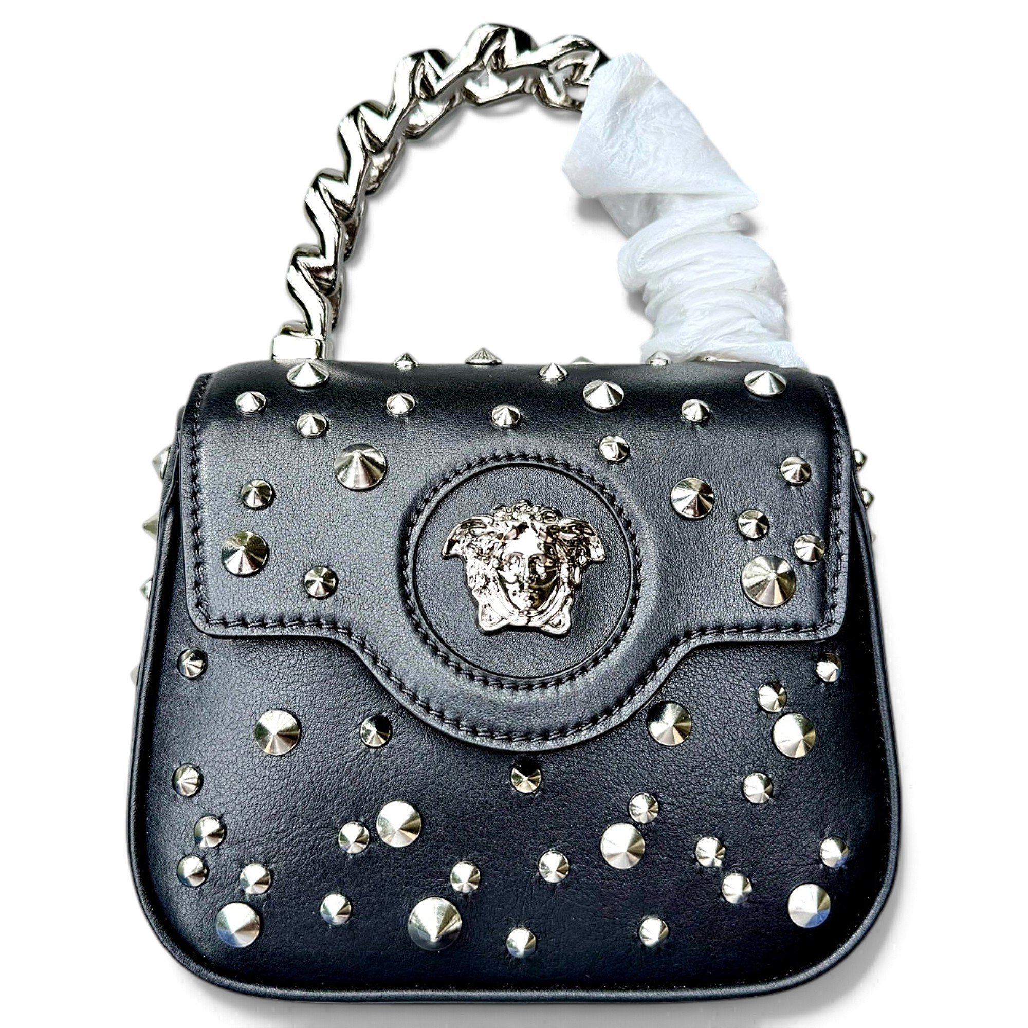 La Medusa leather mini bag
