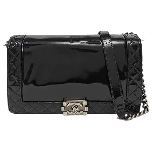 Patent leather crossbody bag
