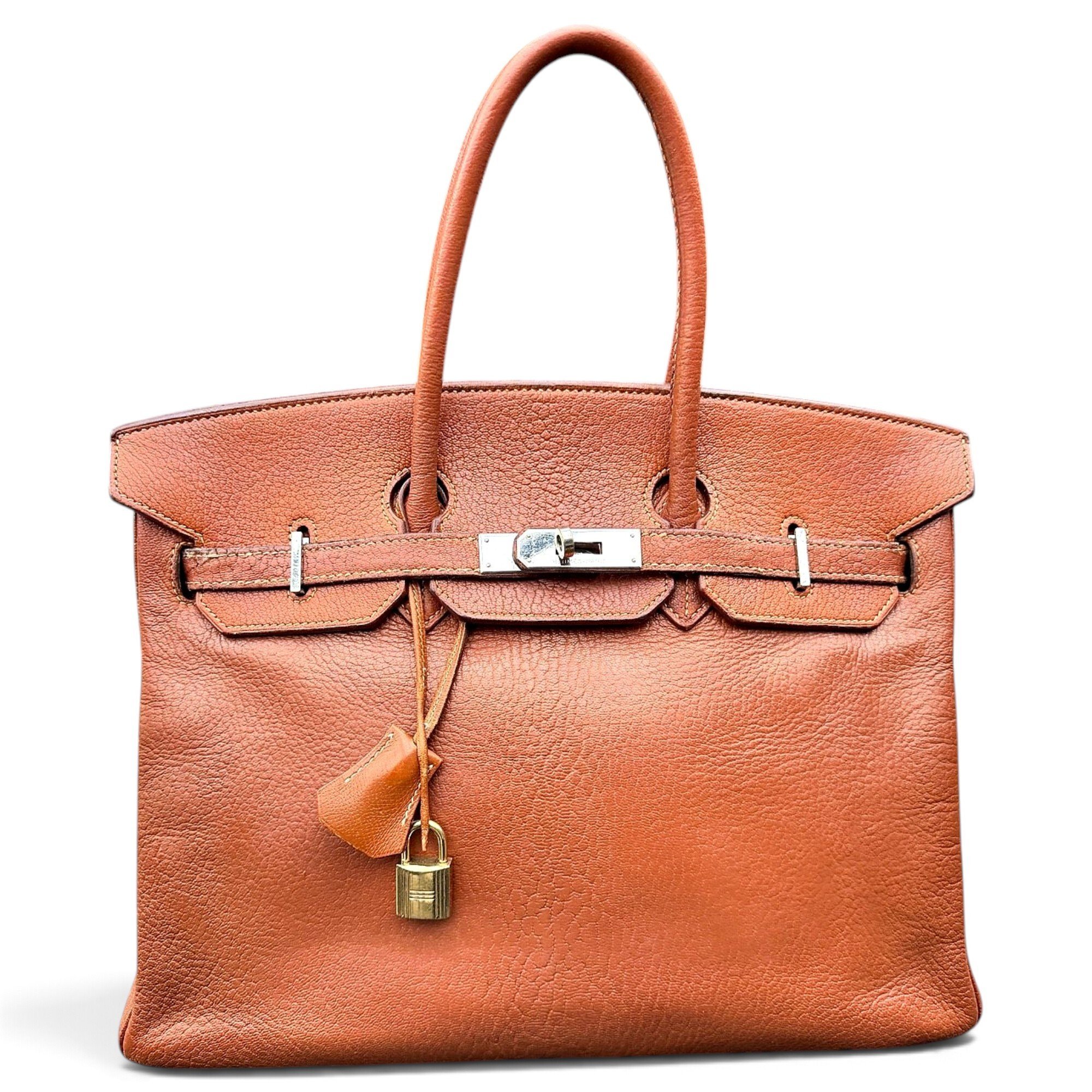 Birkin 35 leather handbag