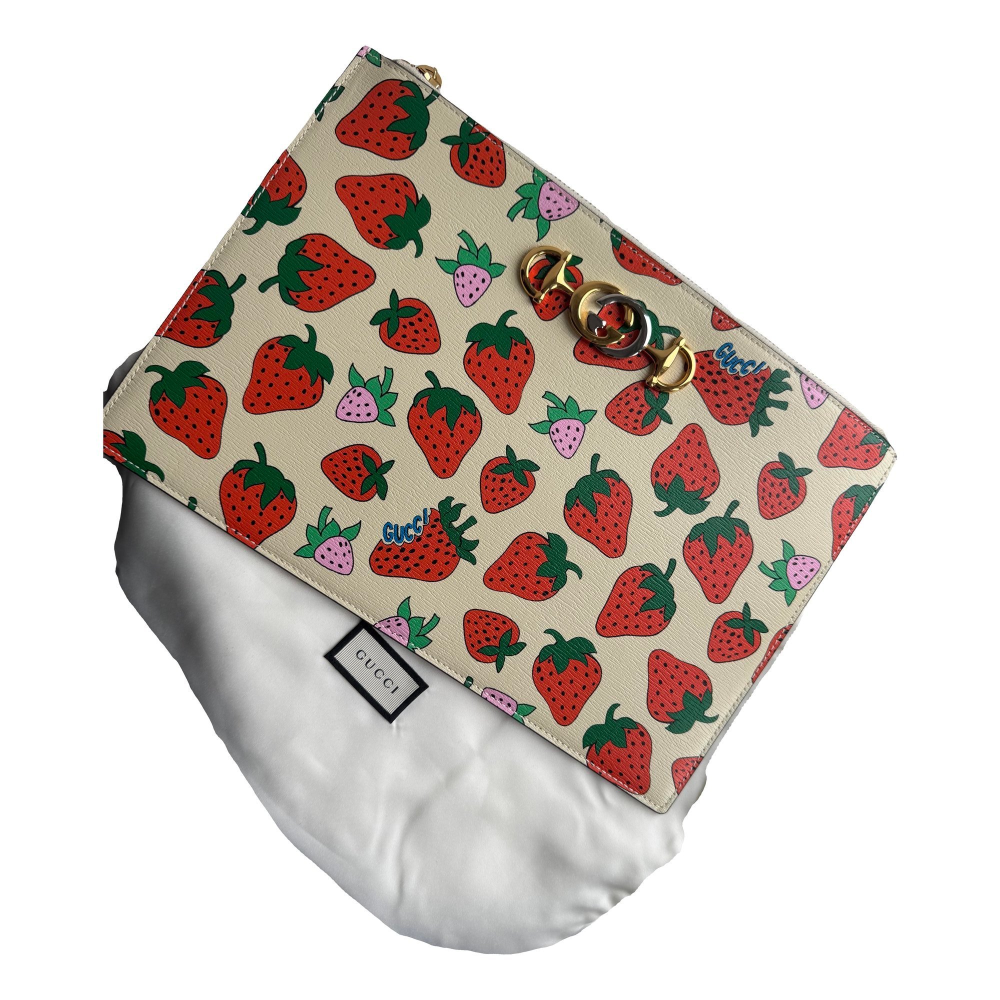 Zumi leather clutch bag
