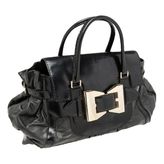 Patent leather tote
