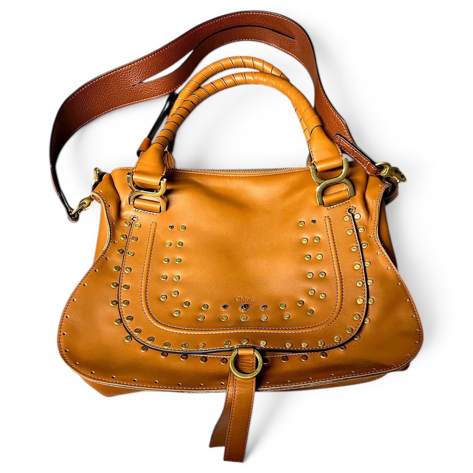 Marcie leather handbag