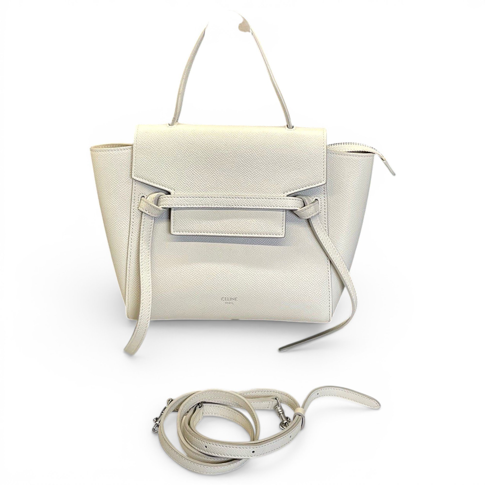 Belt leather handbag