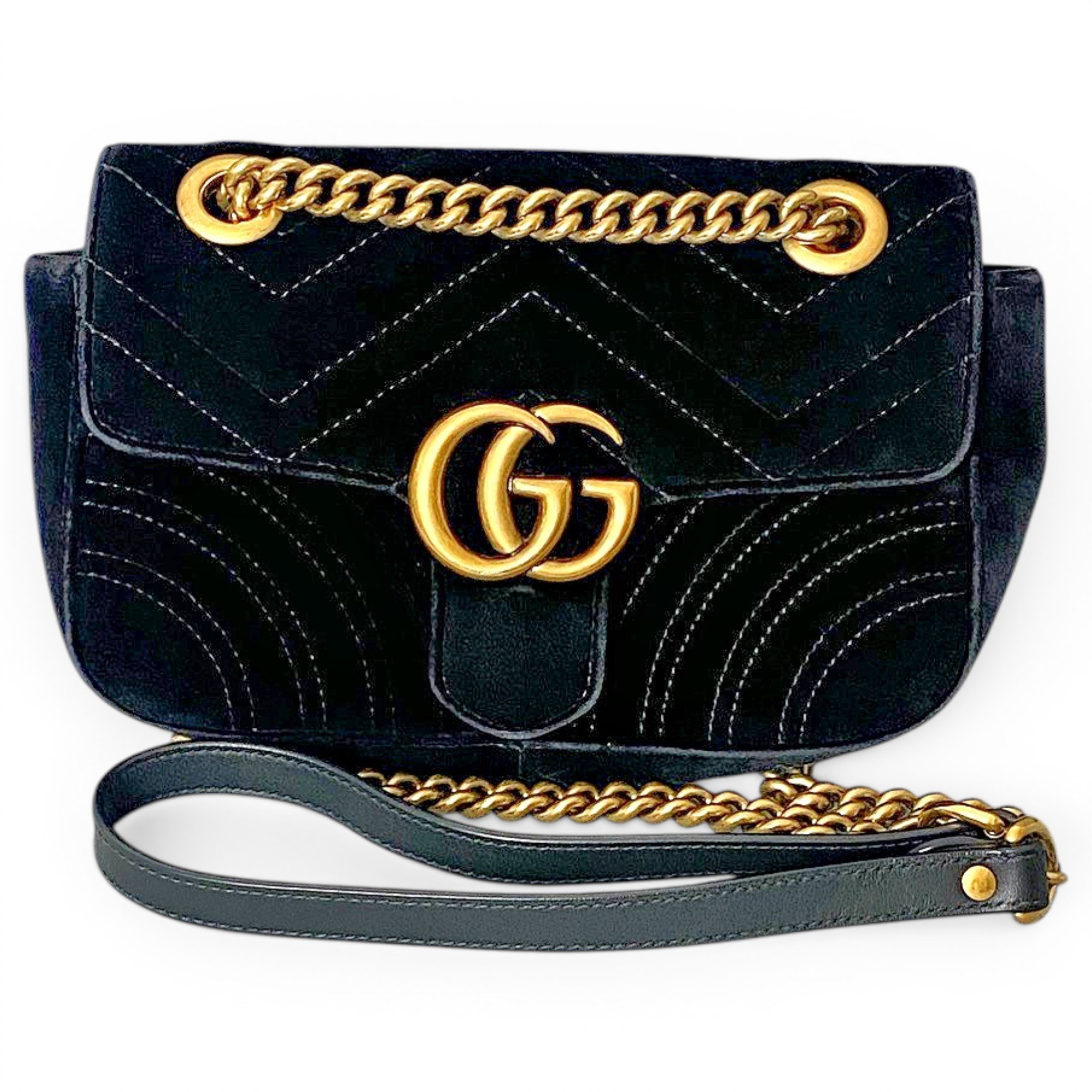 GG Marmont velvet crossbody bag