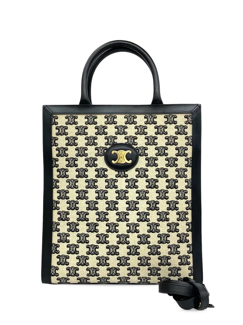 2021 Small Triomphe Canvas Vertical Cabas Tote satchel