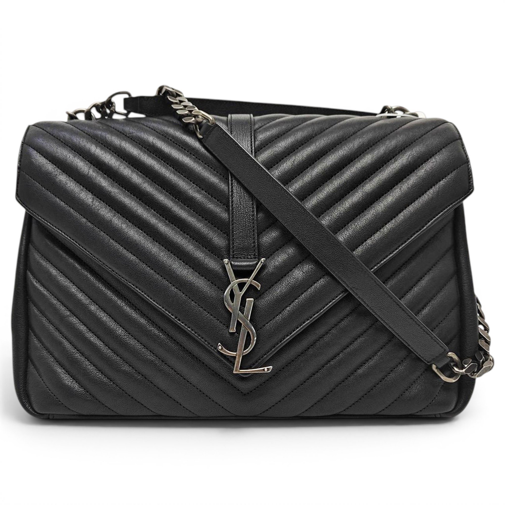 Collége monogramme leather handbag