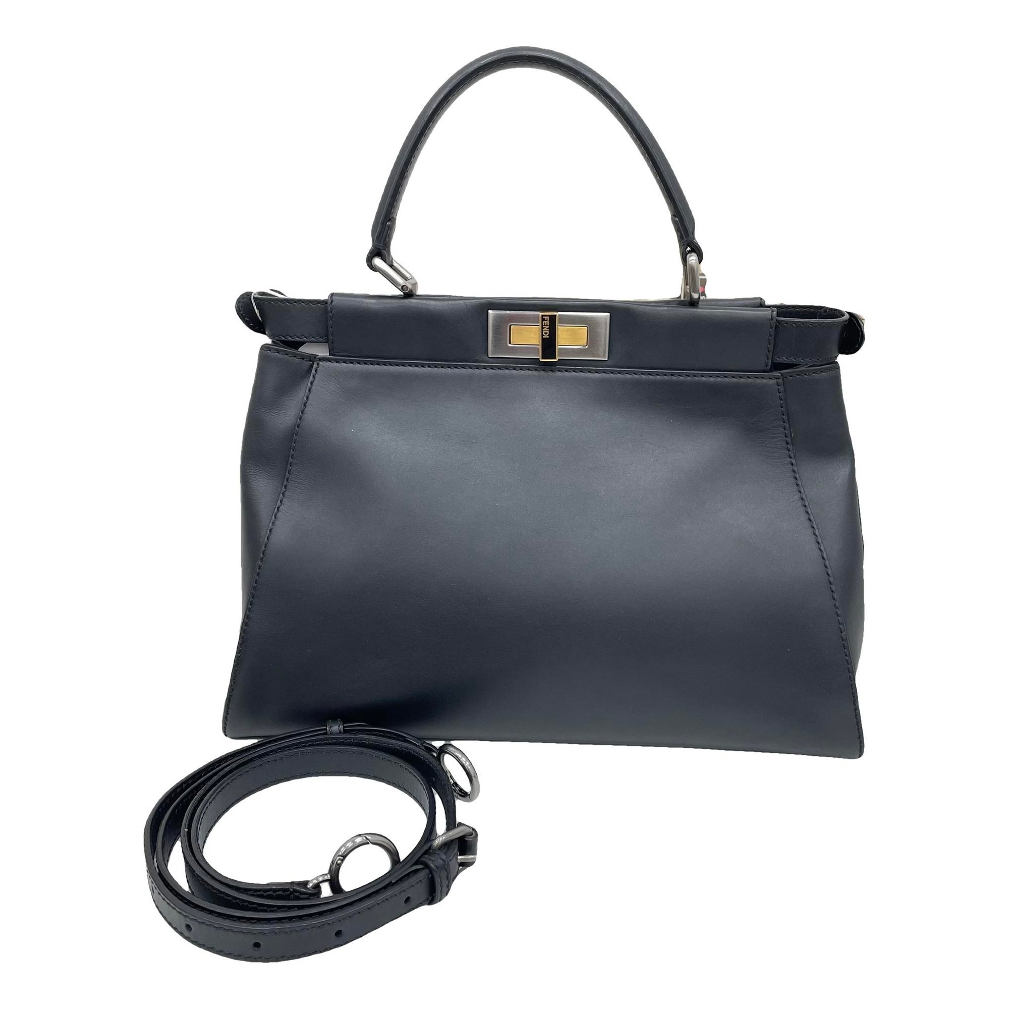 Peekaboo leather handbag