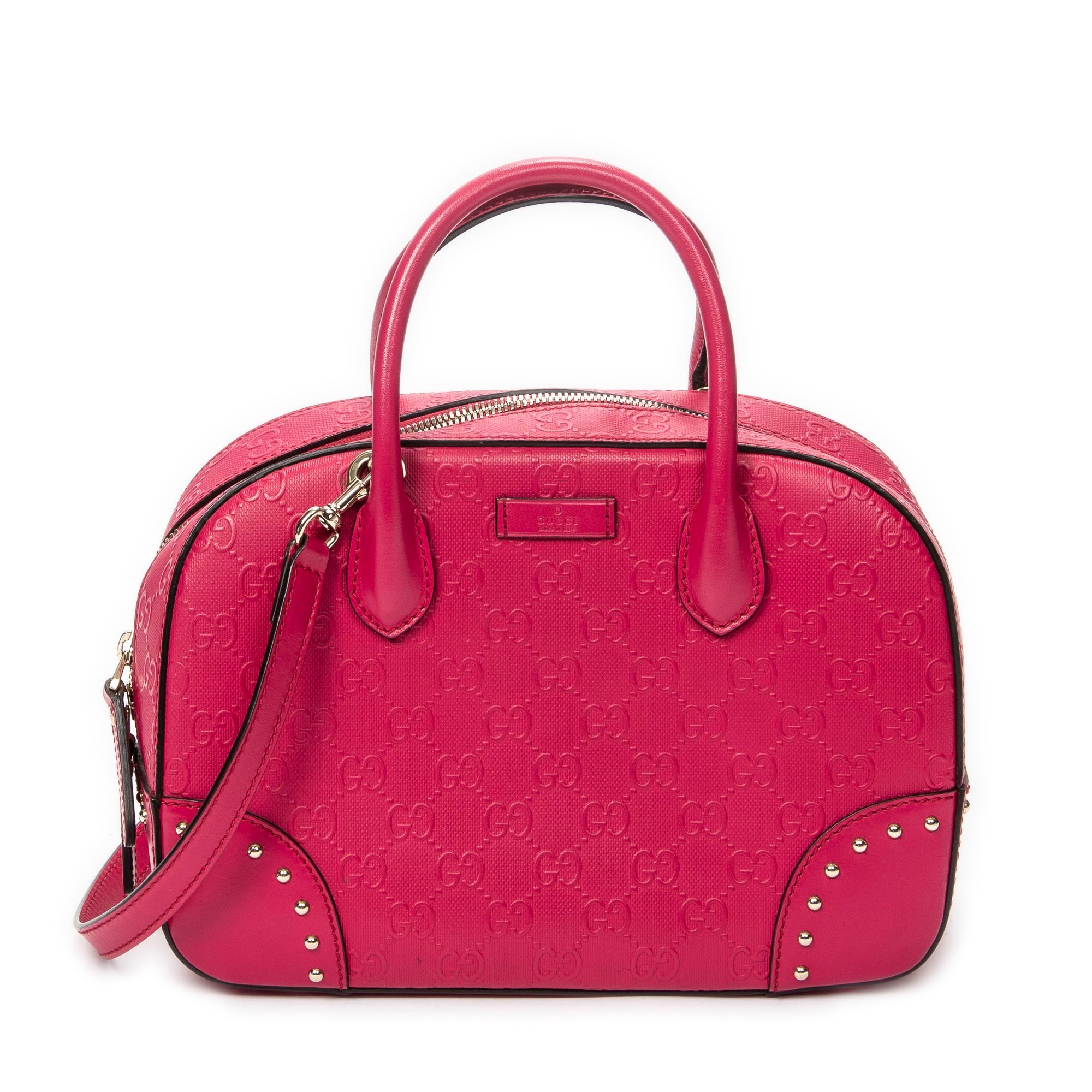 Boston leather handbag