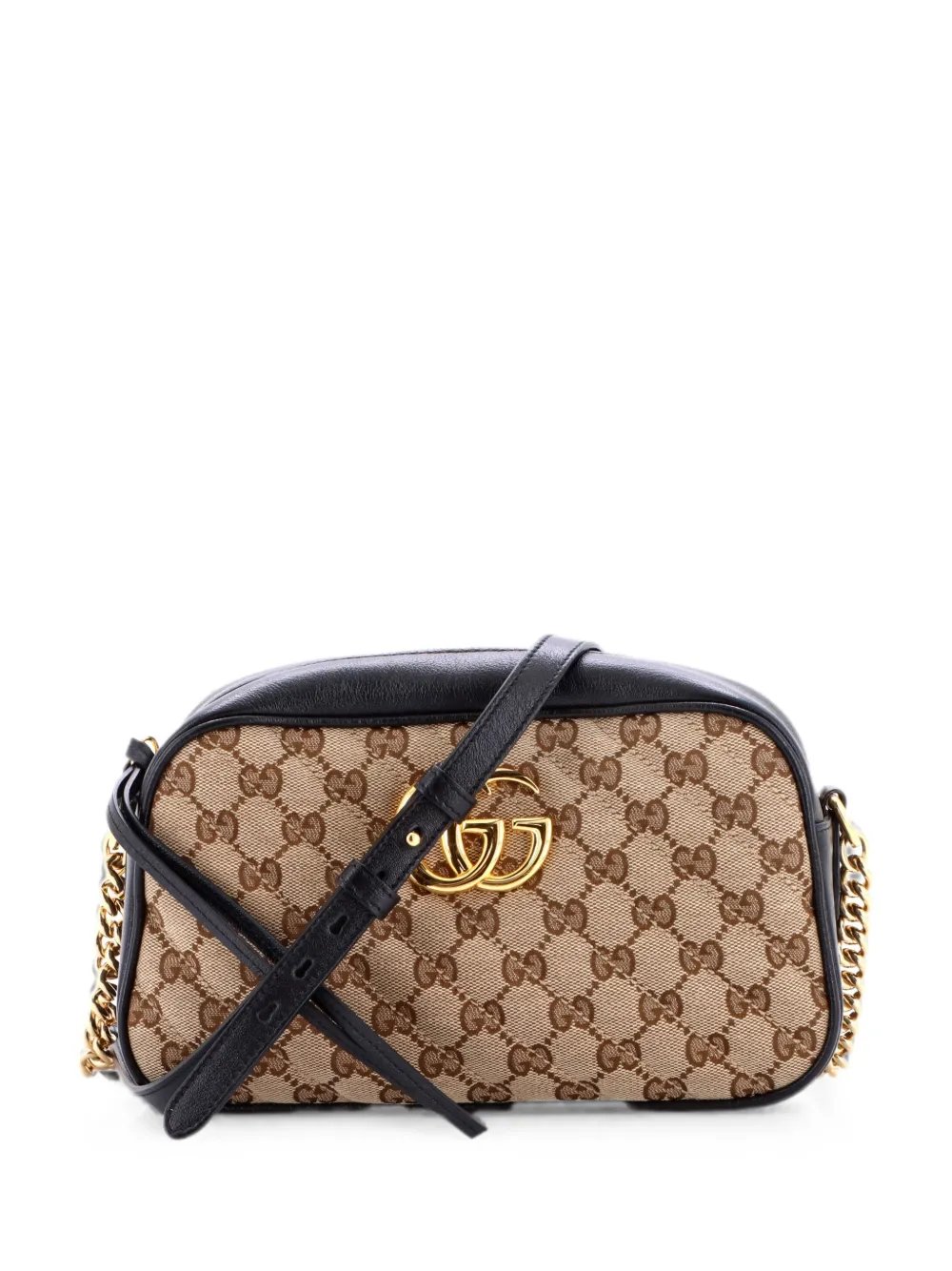 GG Marmont Shoulder Bag Diagonal Quilted GG Canvas with Leather Small crossbody bag