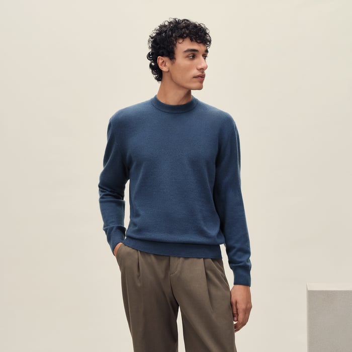 Indigo "Maillon Chaine d'Ancre" Crewneck Sweater