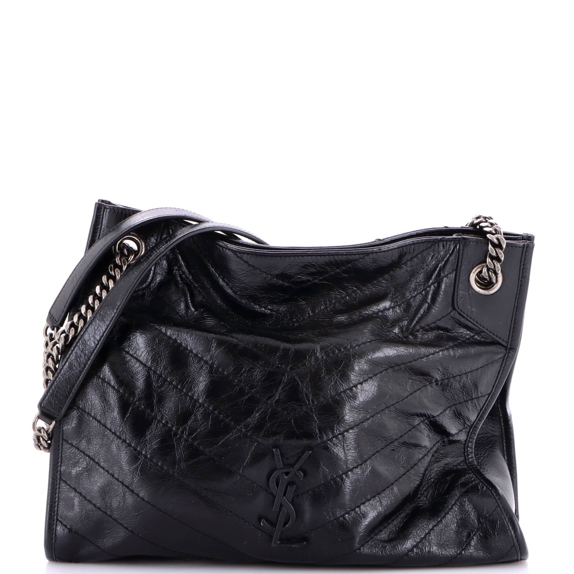 Niki Shopping Tote Matelasse Chevron Leather Medium