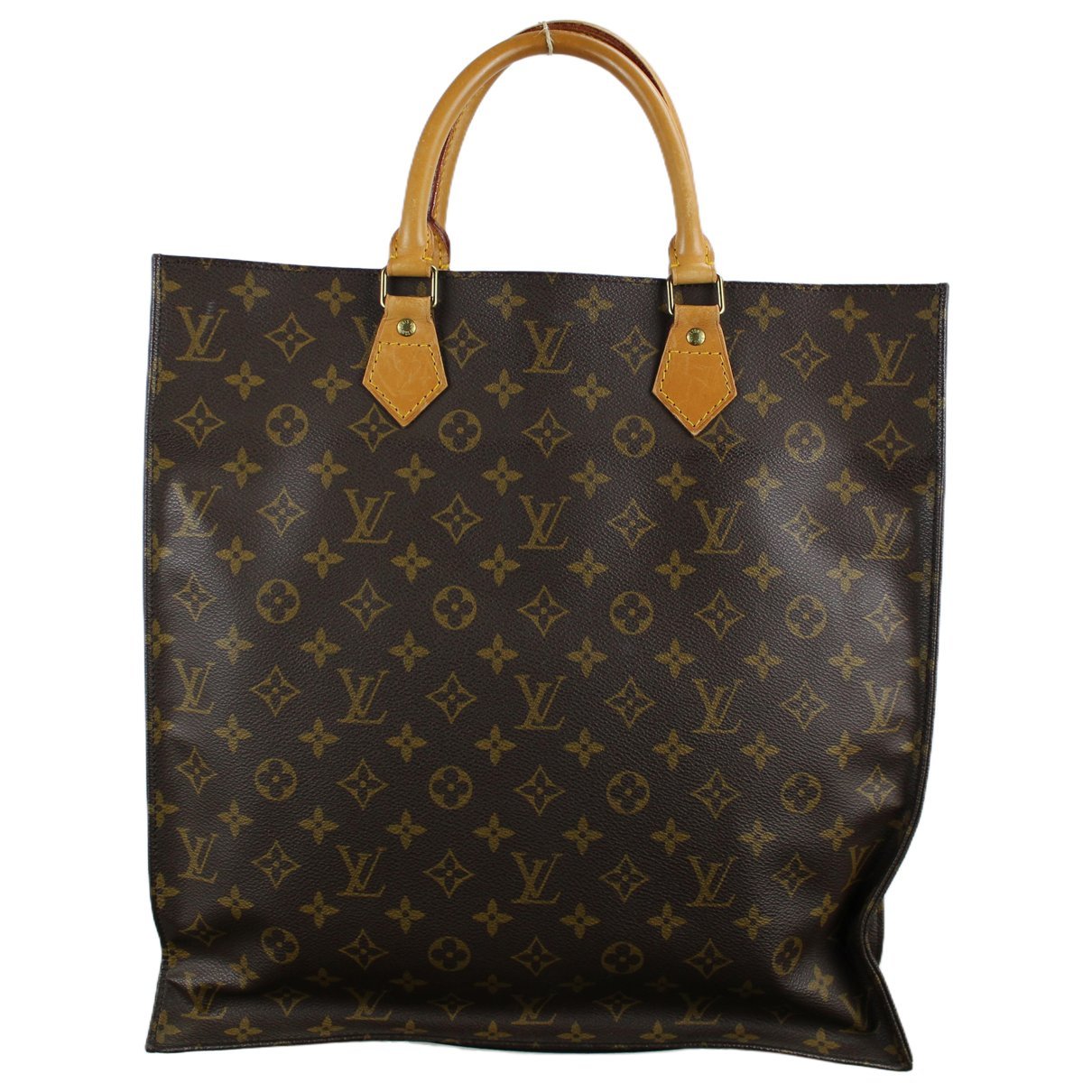 Plat leather handbag