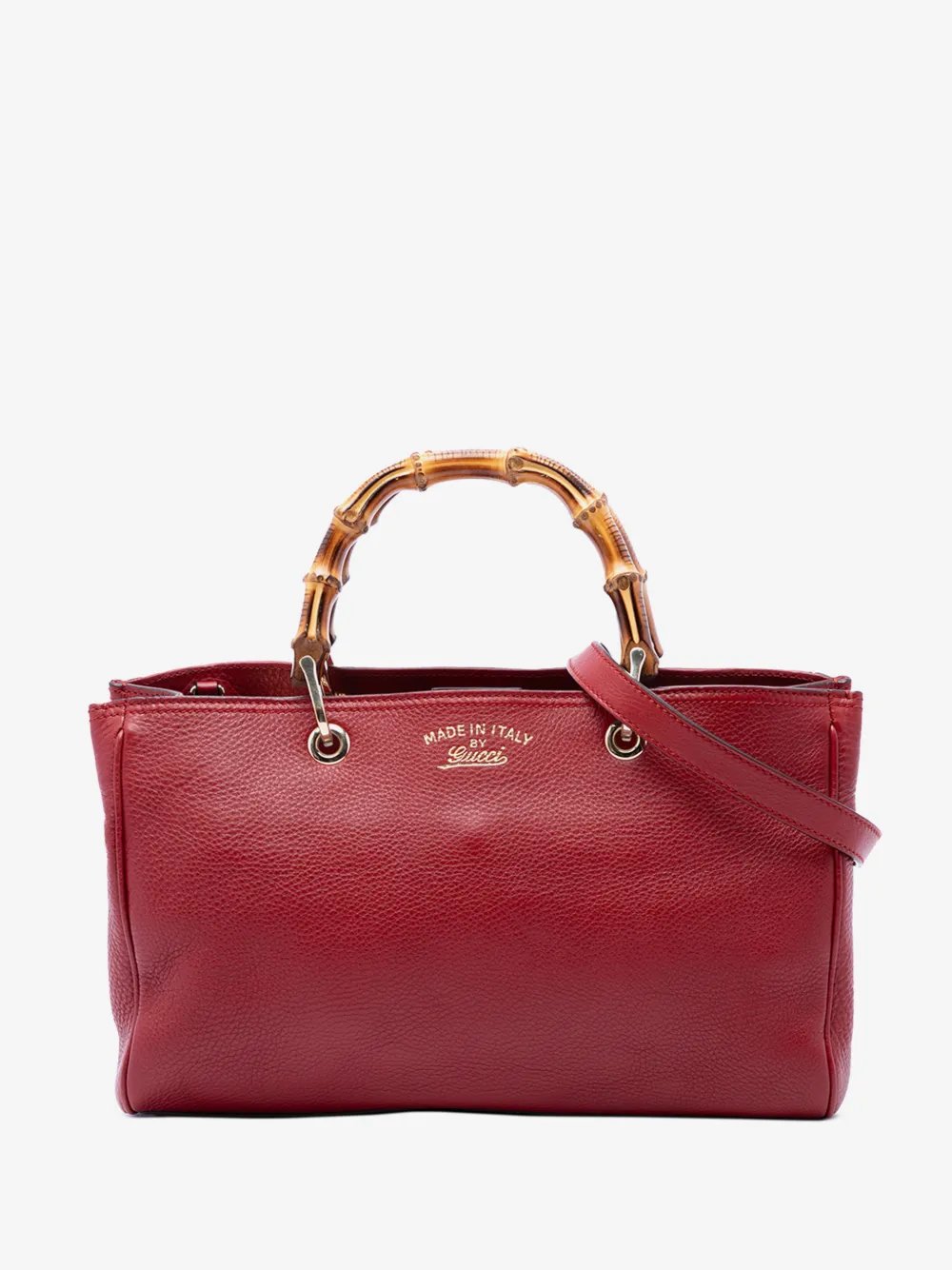 2016-2026 Medium Calfskin Bamboo Shopper satchel