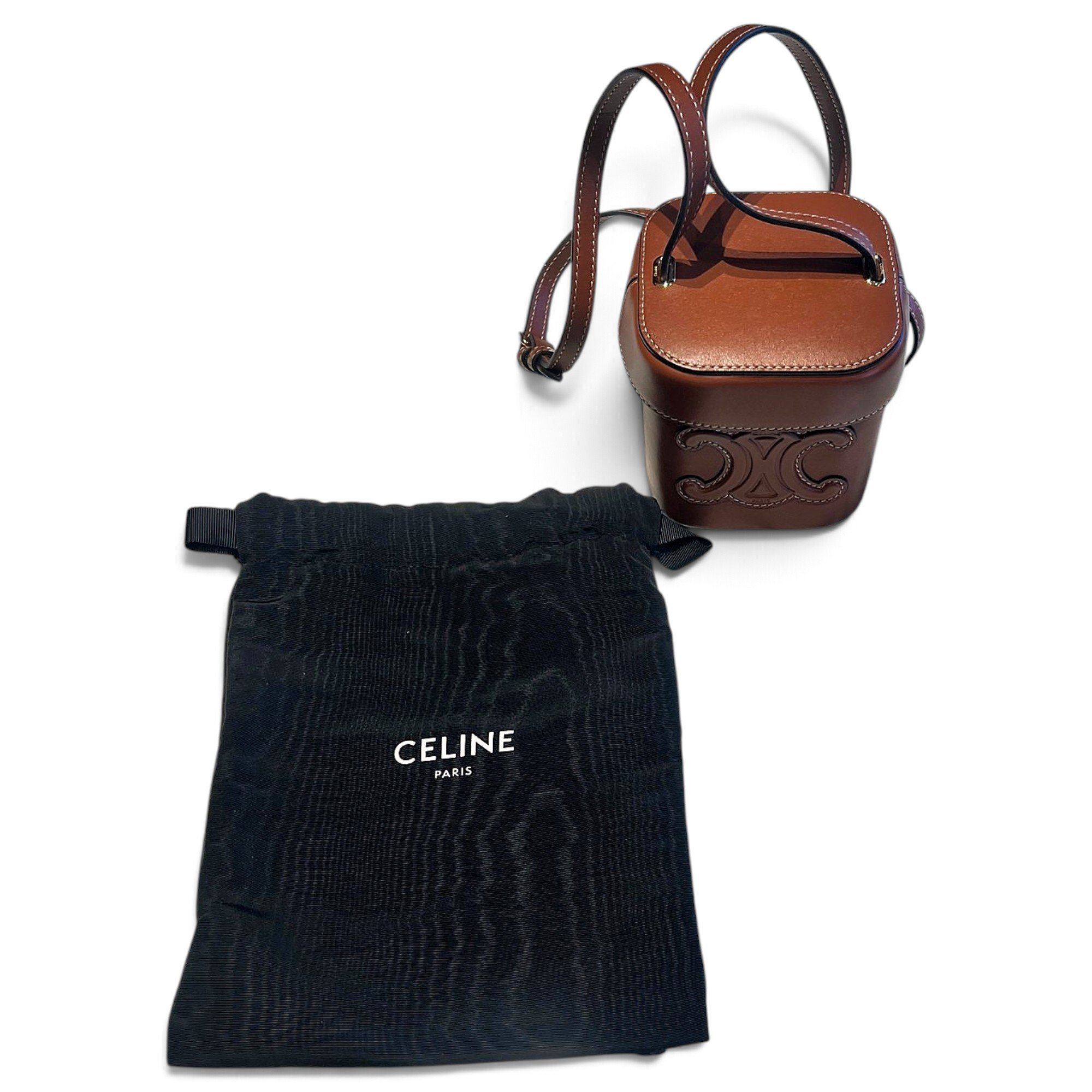 Triomphe leather crossbody bag