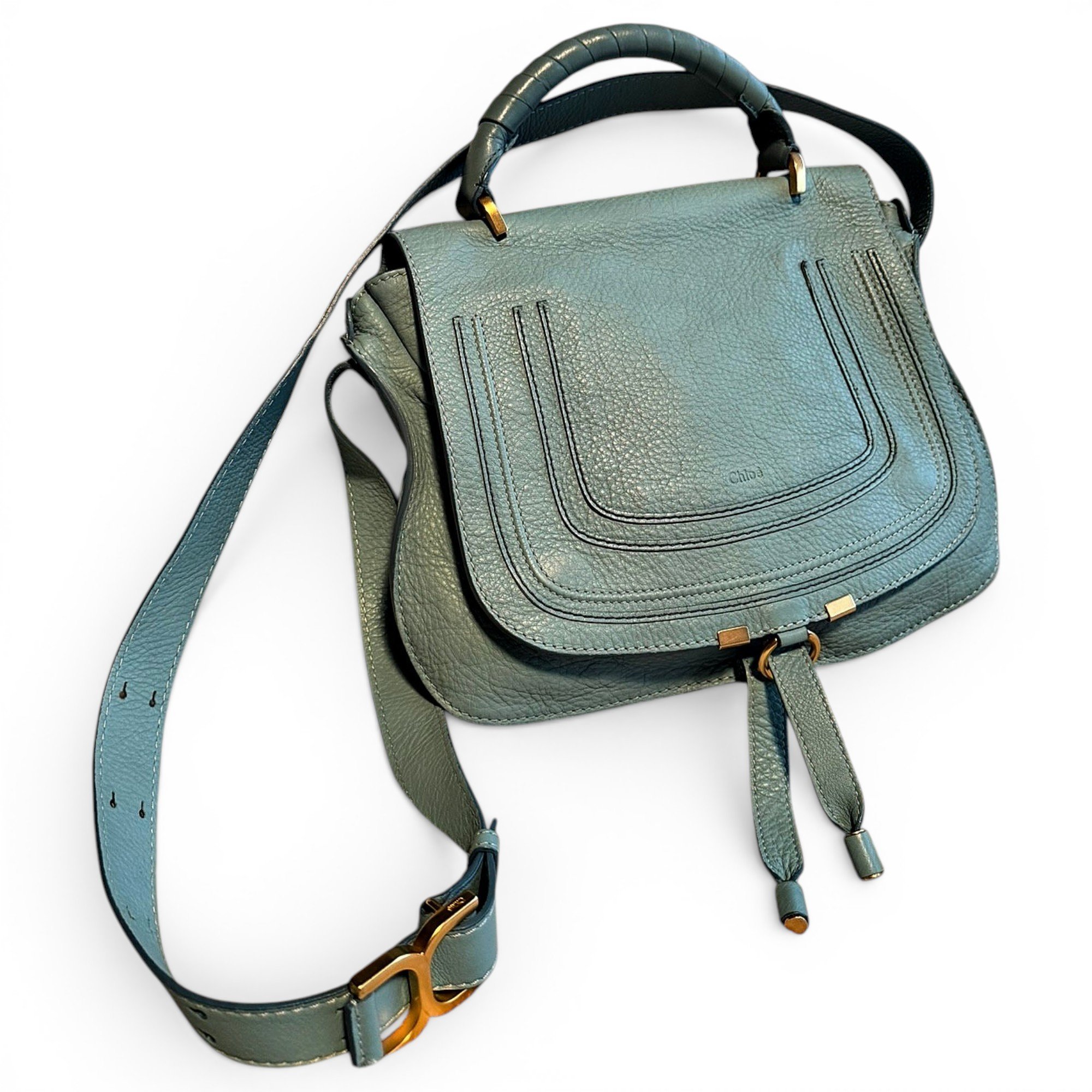 Marcie Top Handle leather handbag
