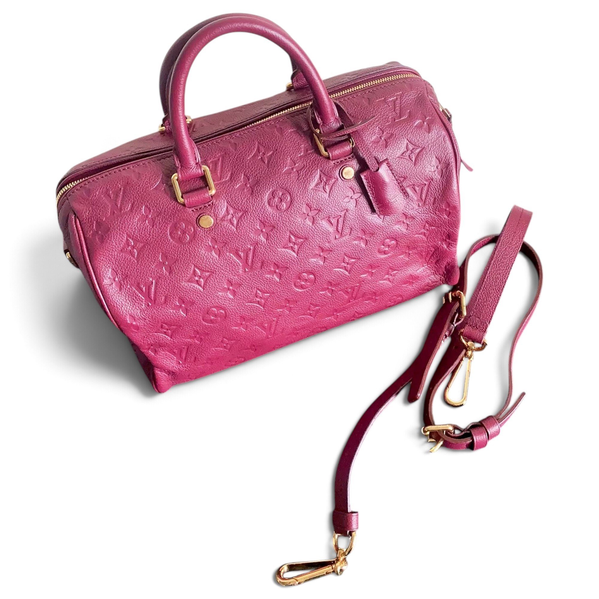 Speedy leather handbag