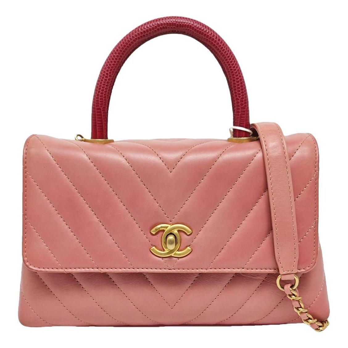 Coco Handle leather handbag