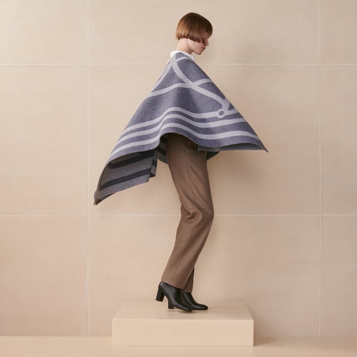 Voltige Double Face Poncho