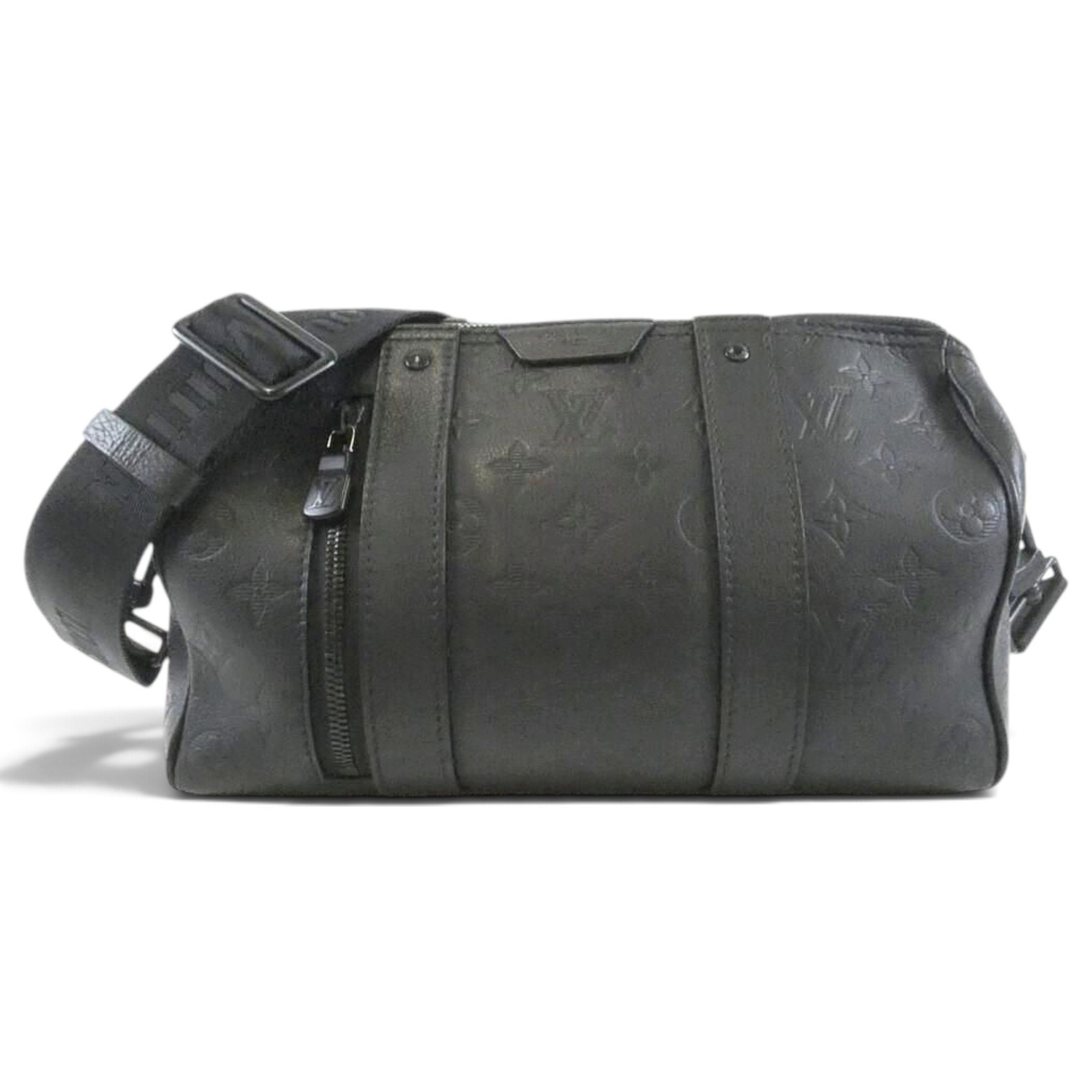 Keepall leather travel bag