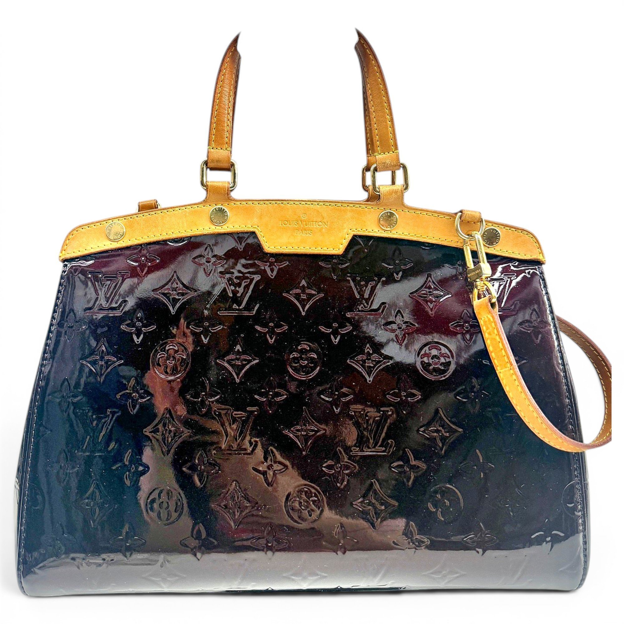 Brentwood patent leather handbag