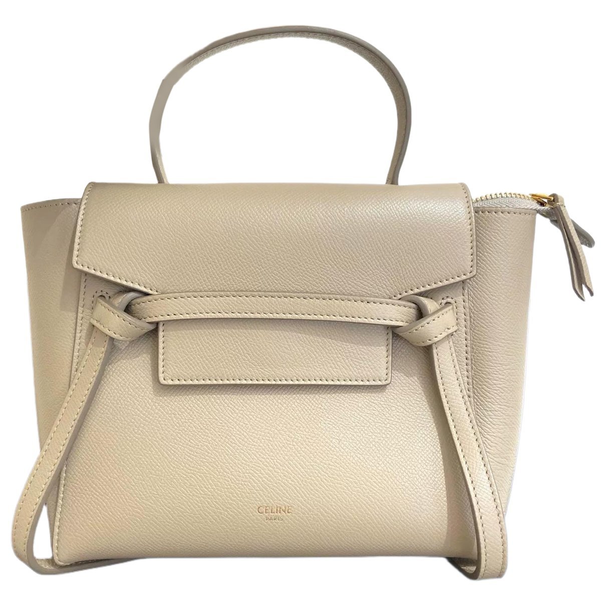Belt leather handbag