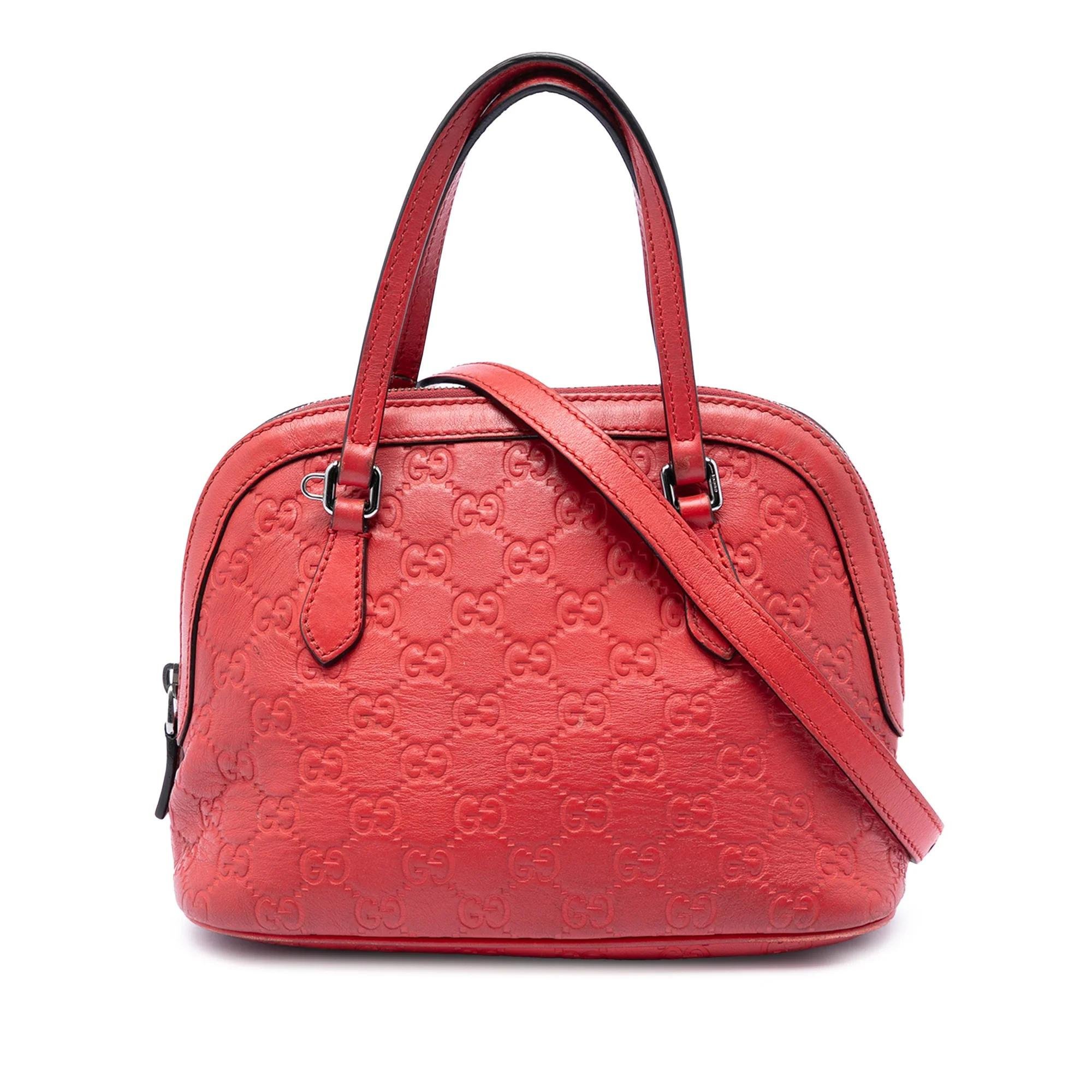 Dôme leather satchel