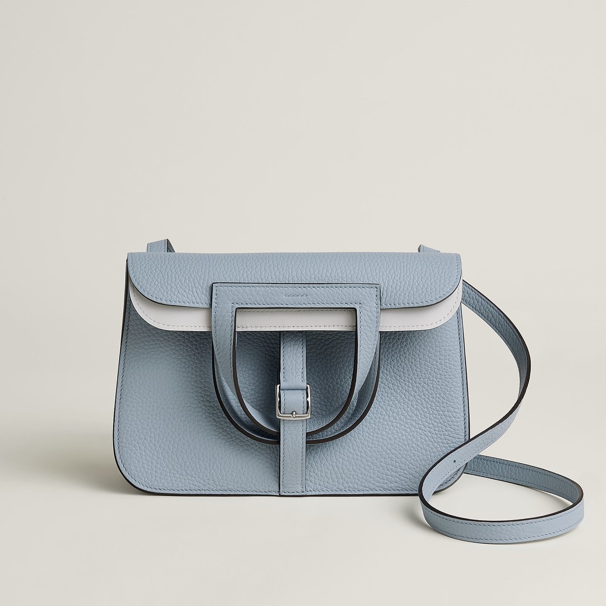 Hermès Halzan in Bleu Lin