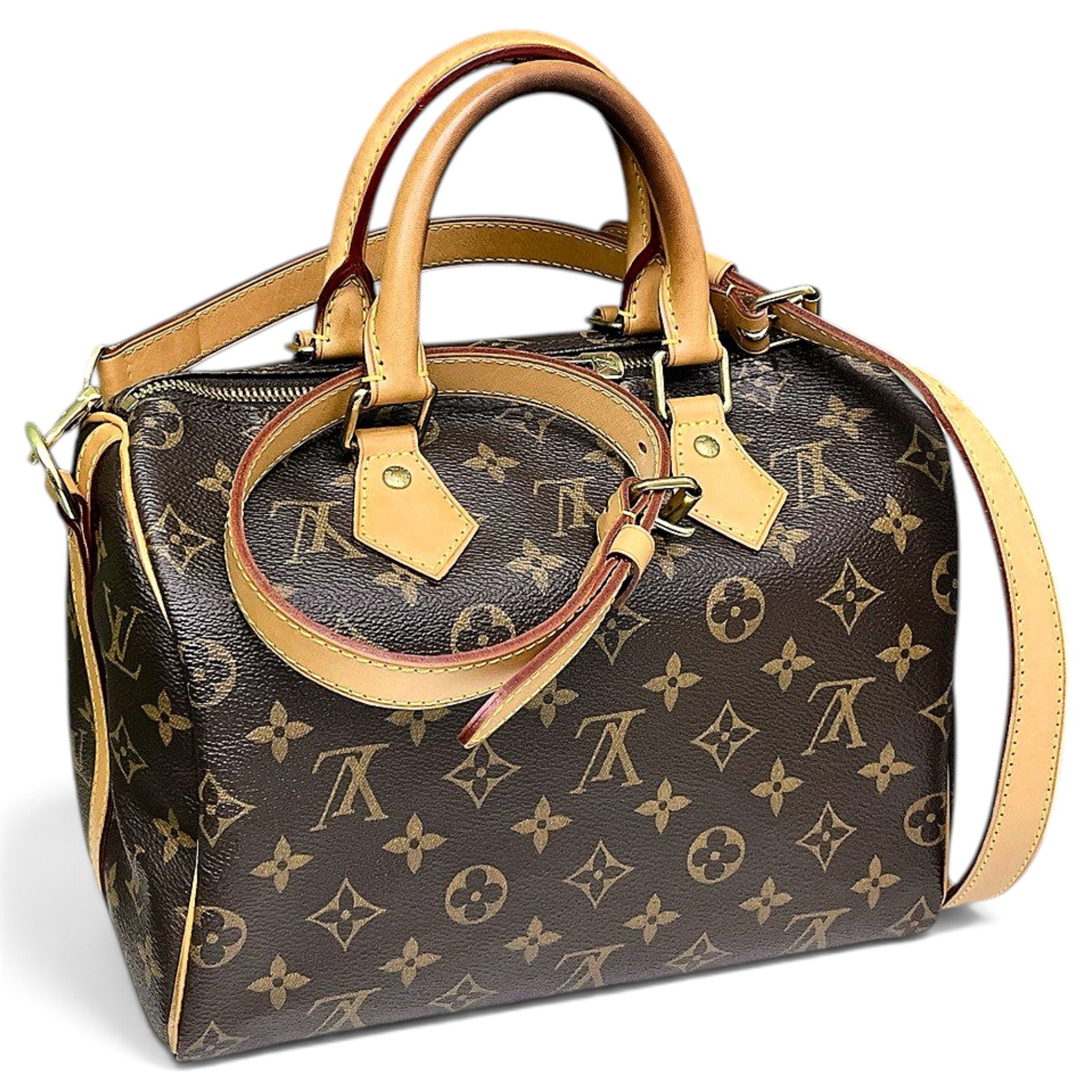 Speedy leather handbag