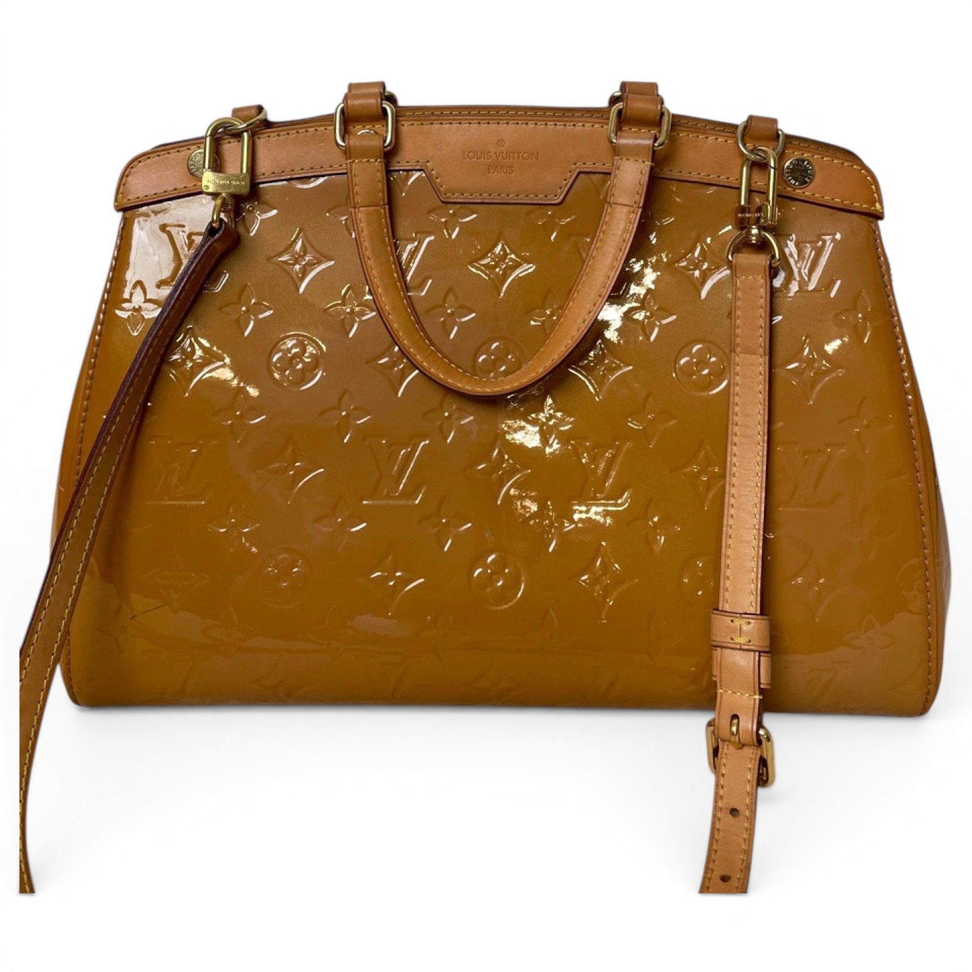 Bréa patent leather handbag