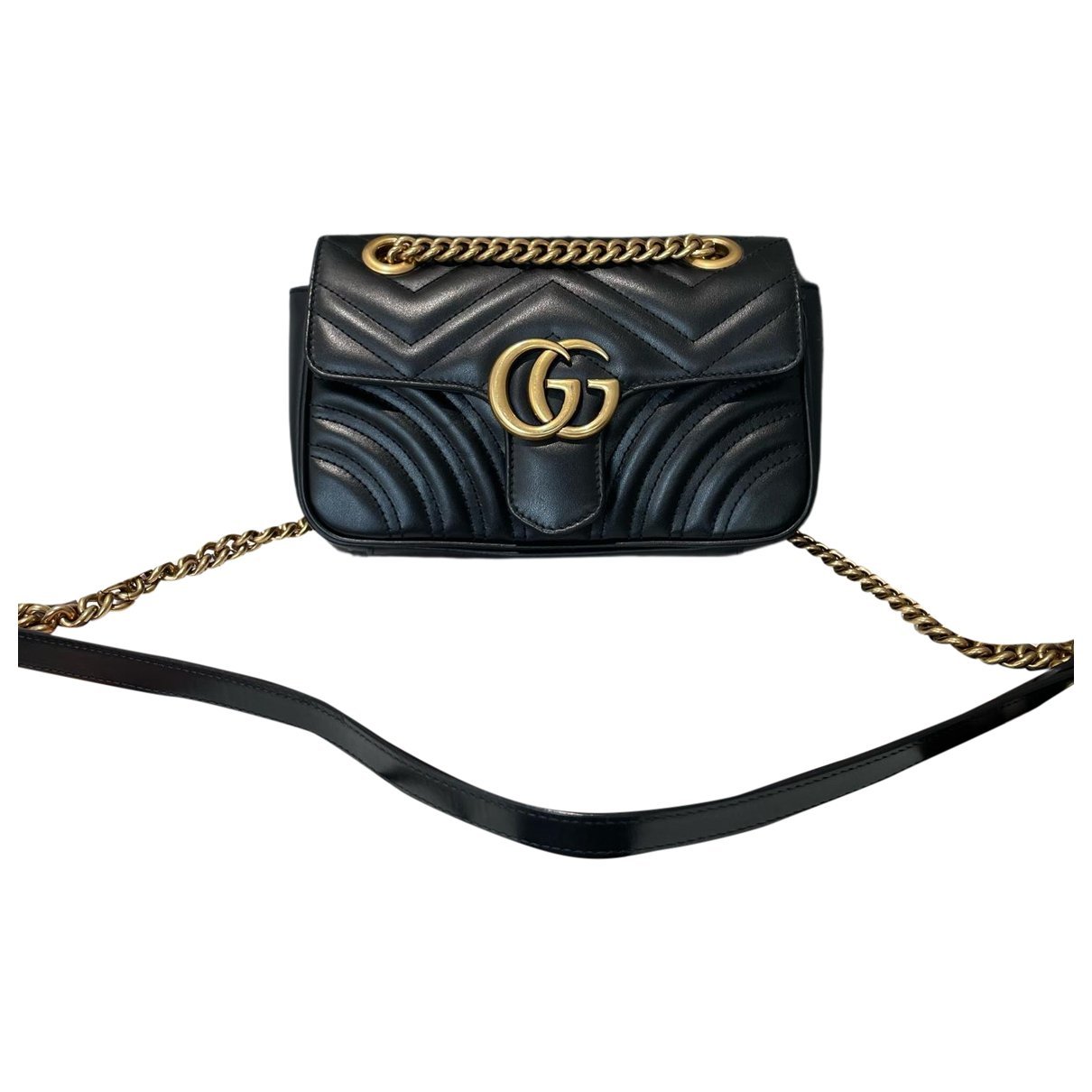 GG Marmont Flap leather handbag
