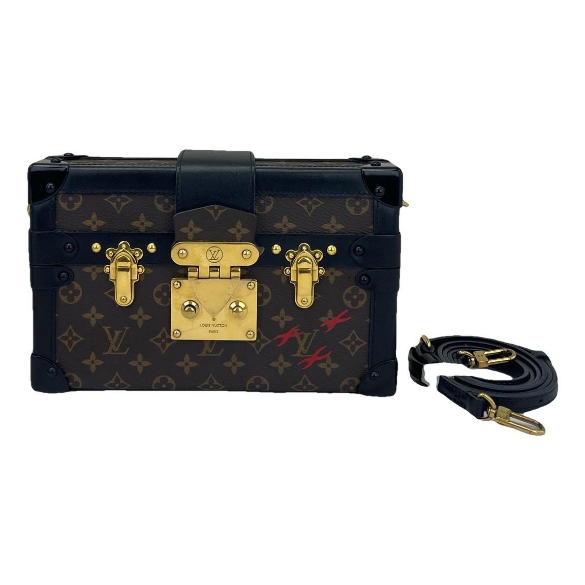 Petite Malle leather handbag