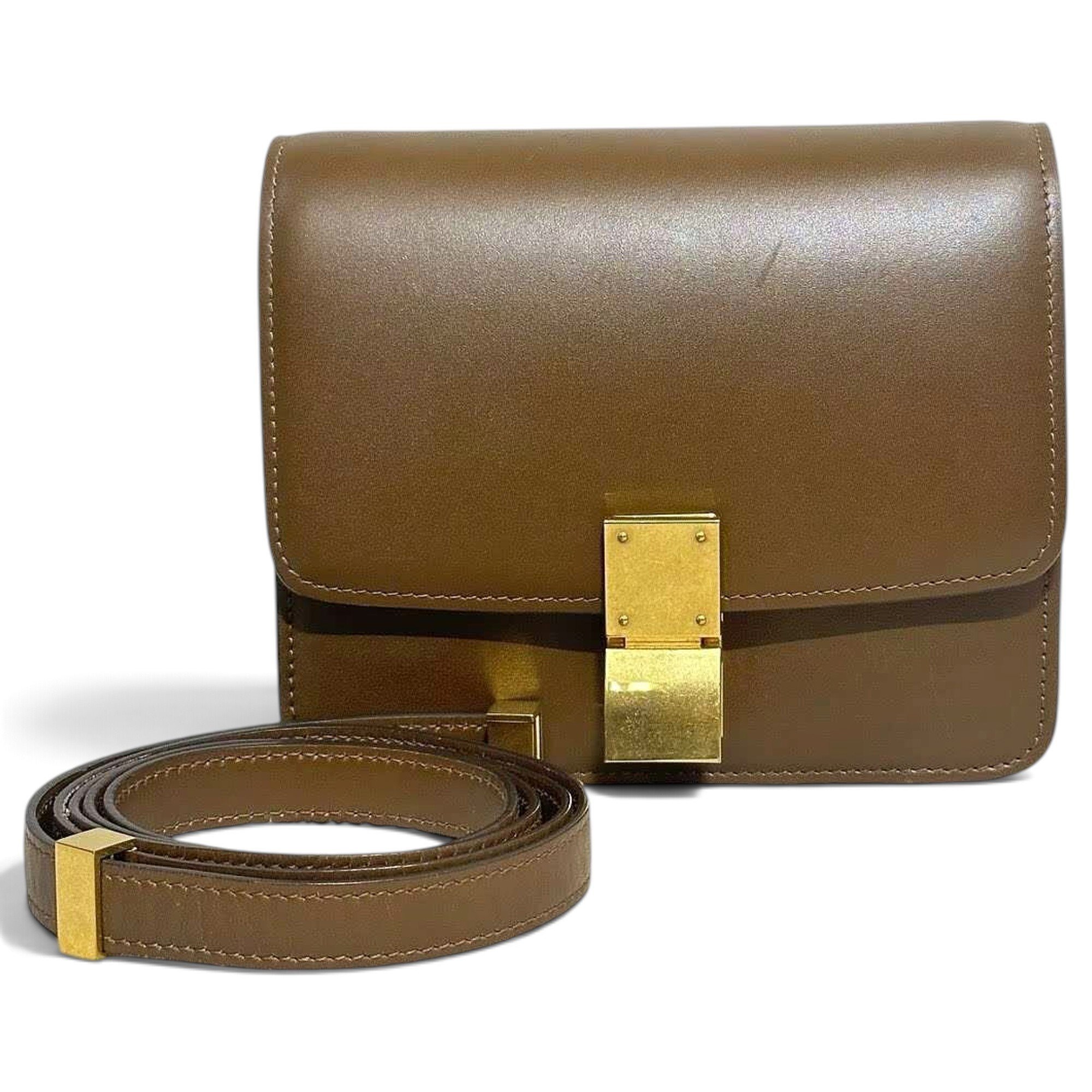 Classic leather crossbody bag