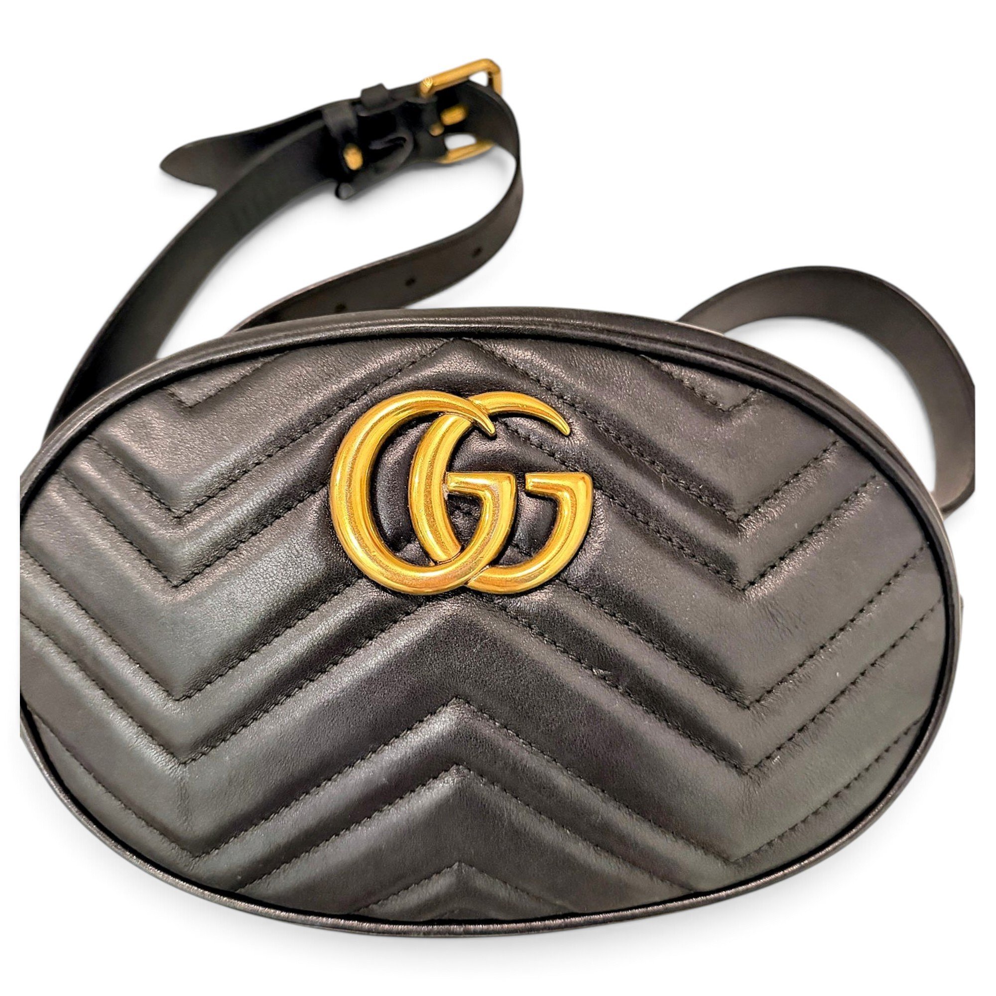 GG Marmont Oval leather handbag