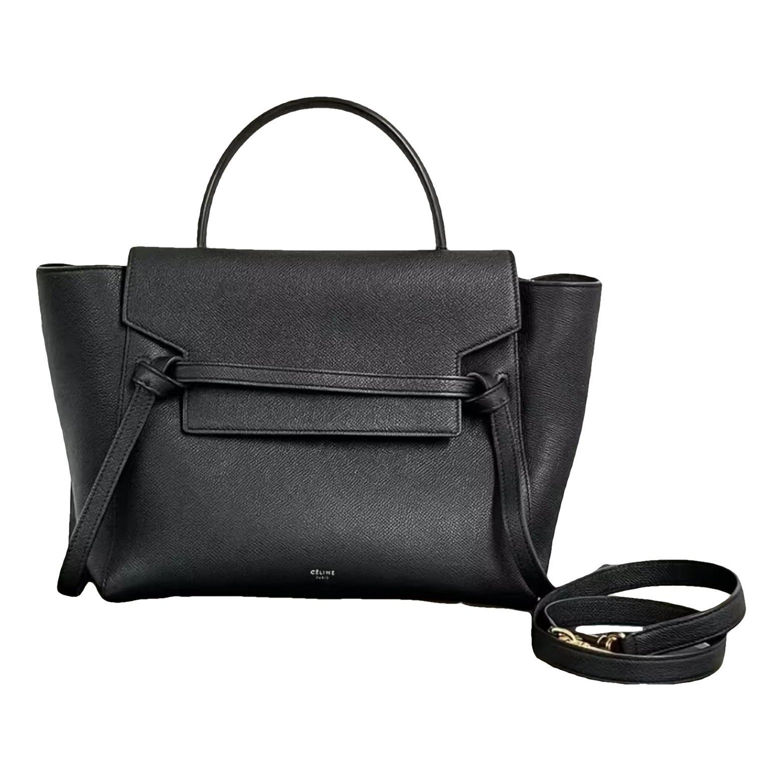 Belt leather handbag