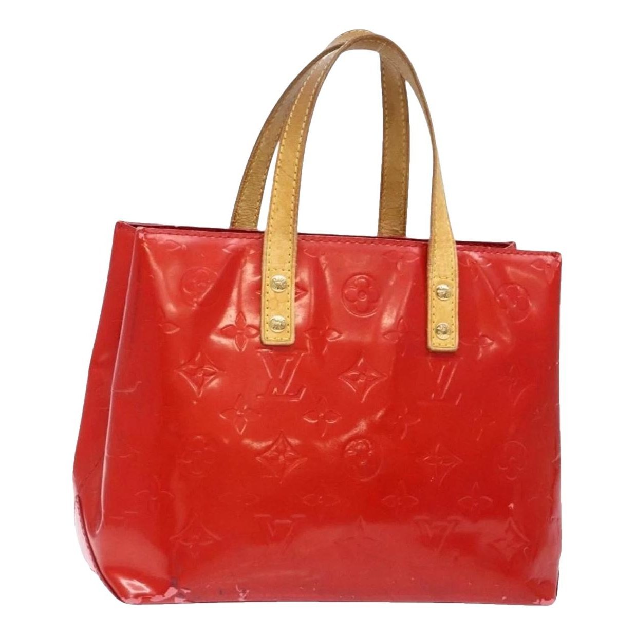 Patent leather handbag