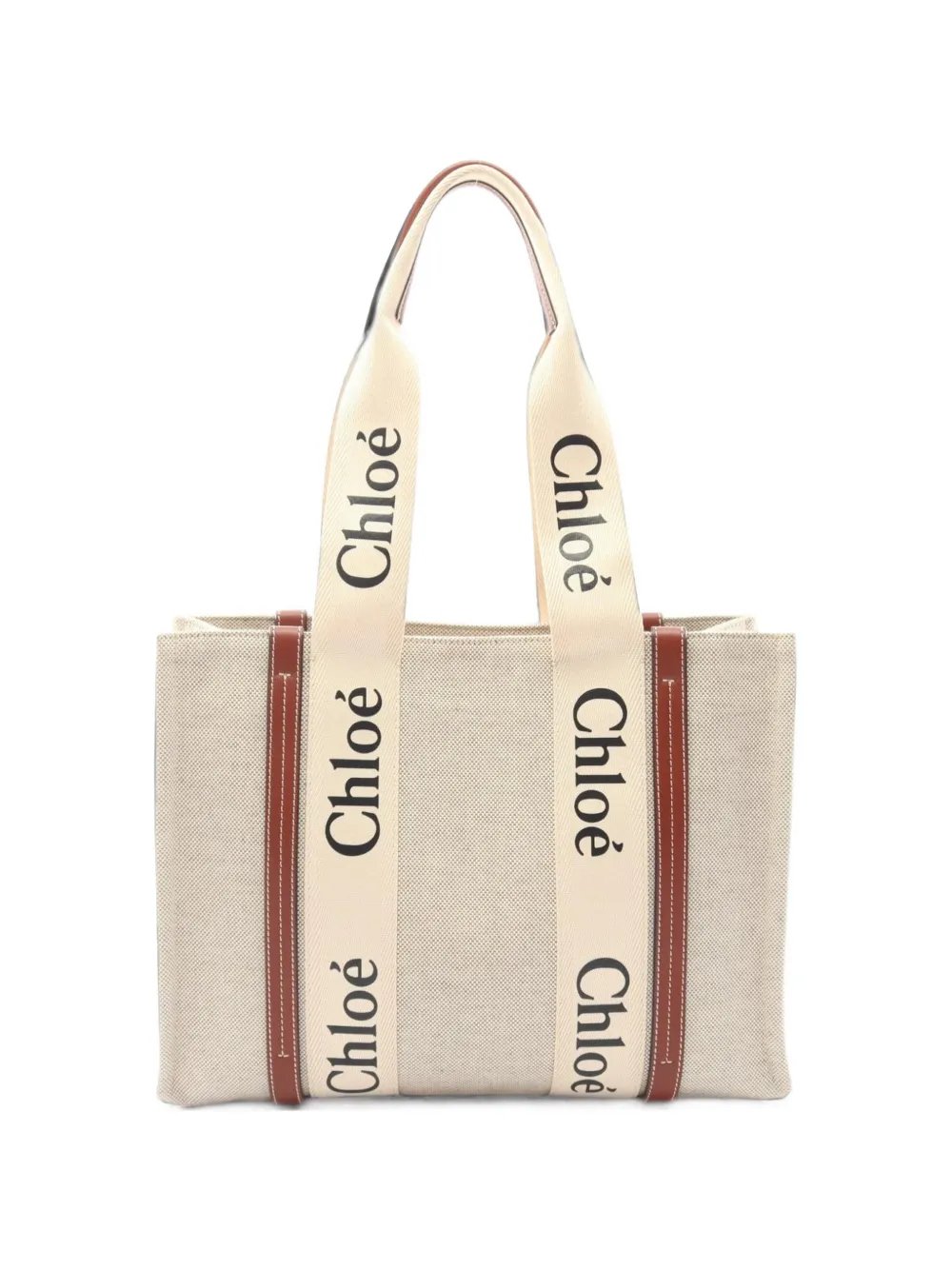 2010s medium Woody leather-trim tote bag
