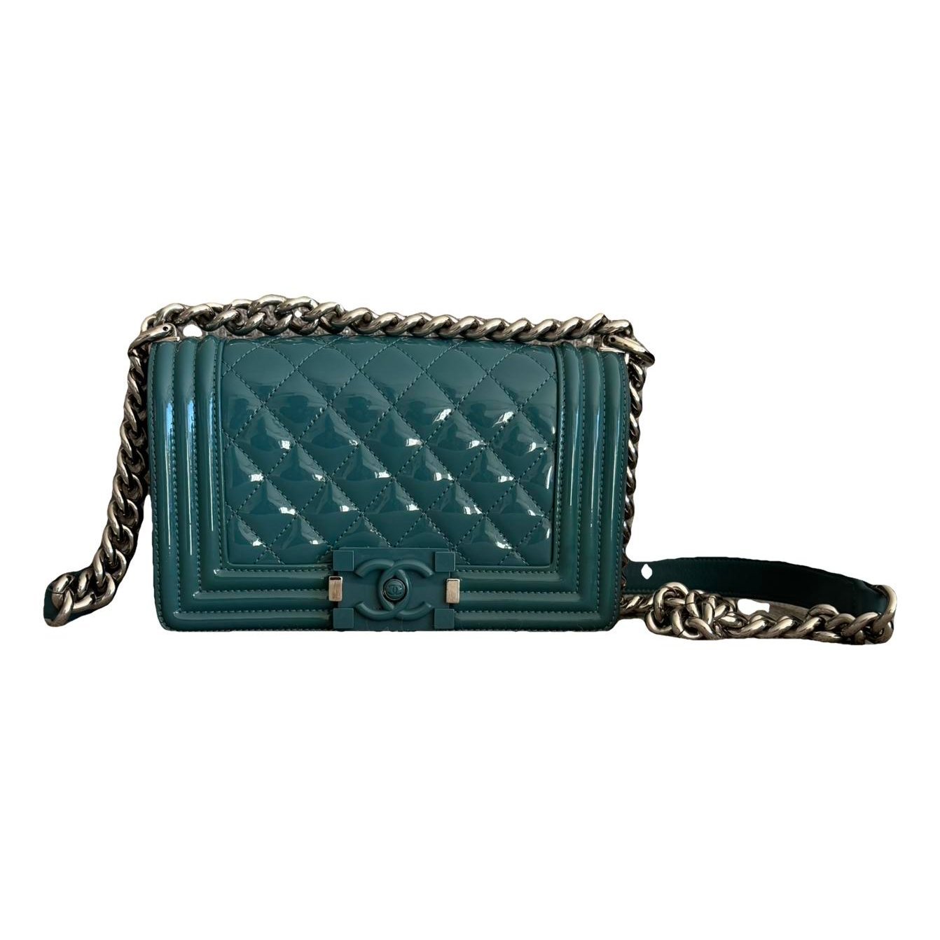 Boy patent leather crossbody bag