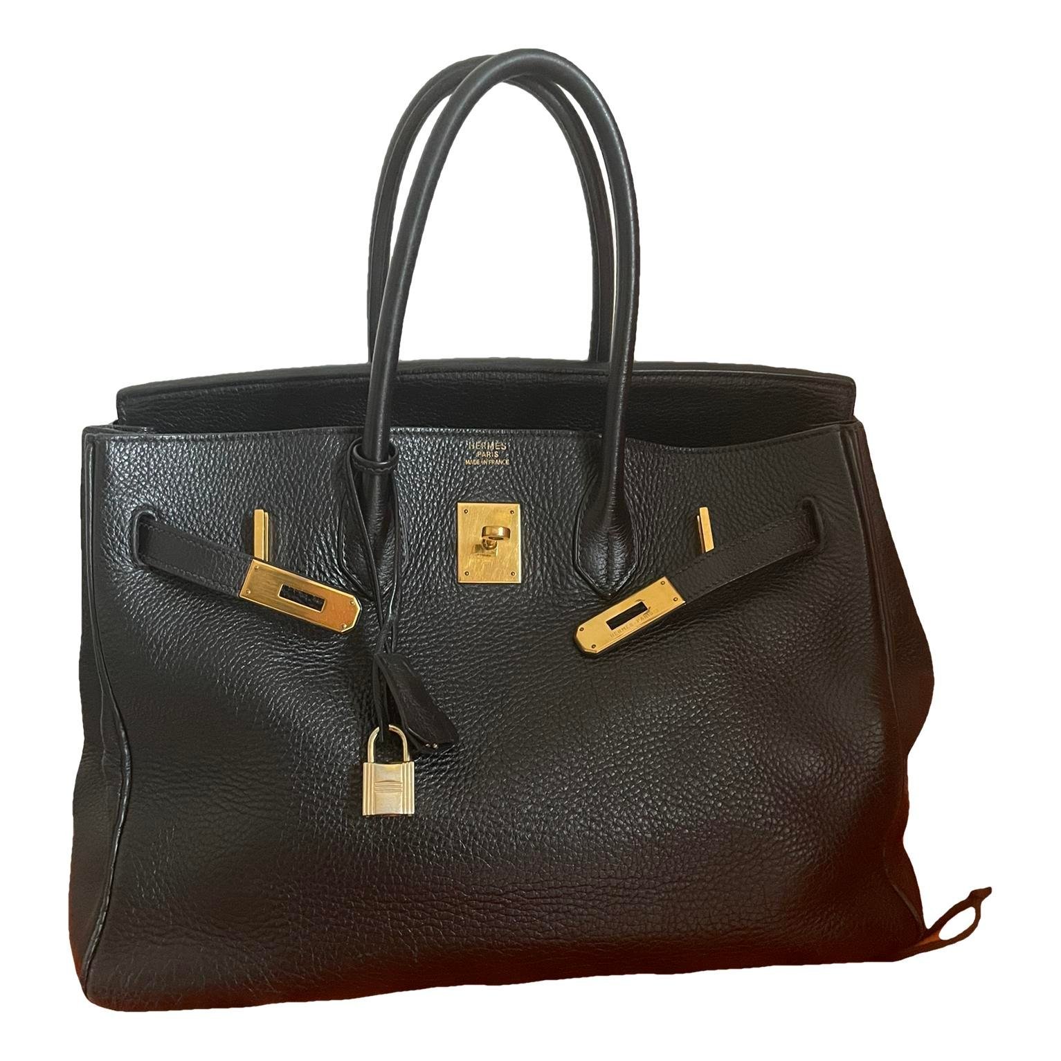 Birkin 35 leather handbag