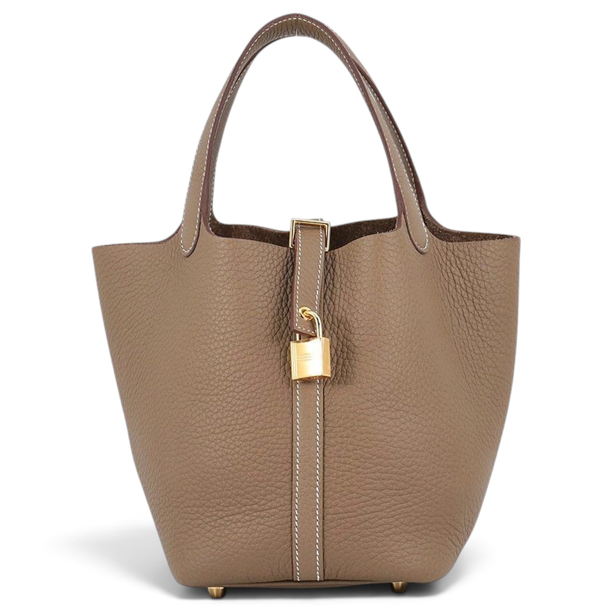 Picotin leather tote